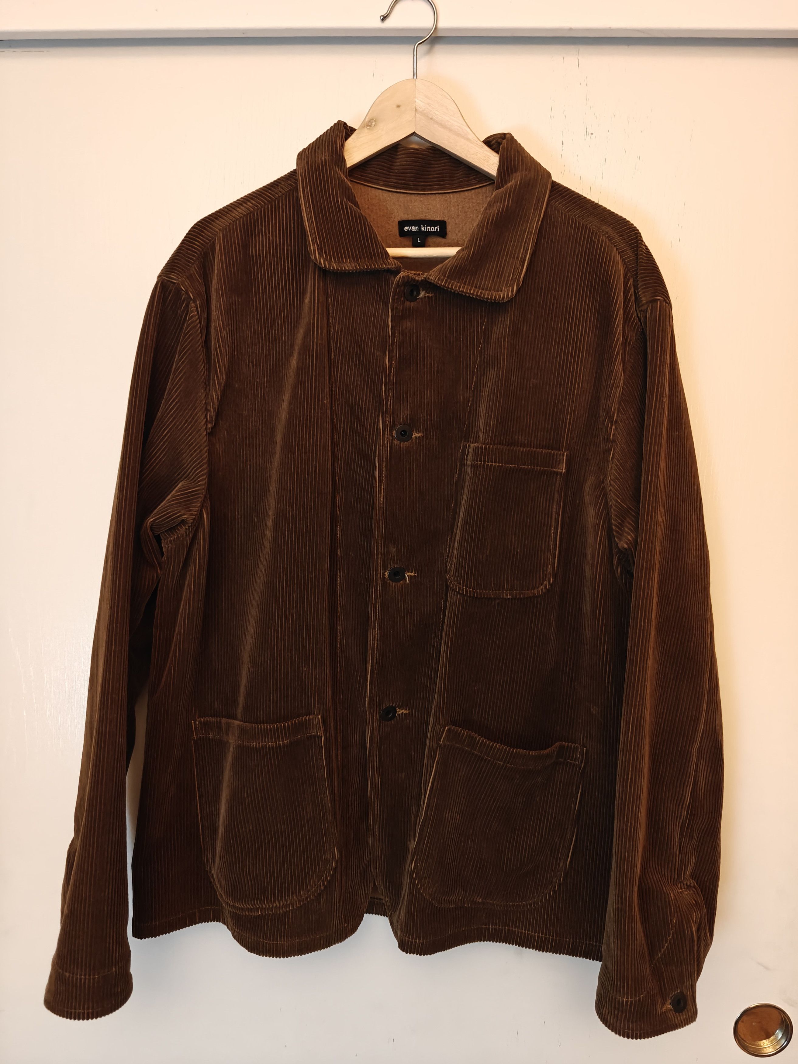 Evan Kinori Cotton corduroy chore coat Size US L / EU 52-54 / 3 - 1 Thumbnail