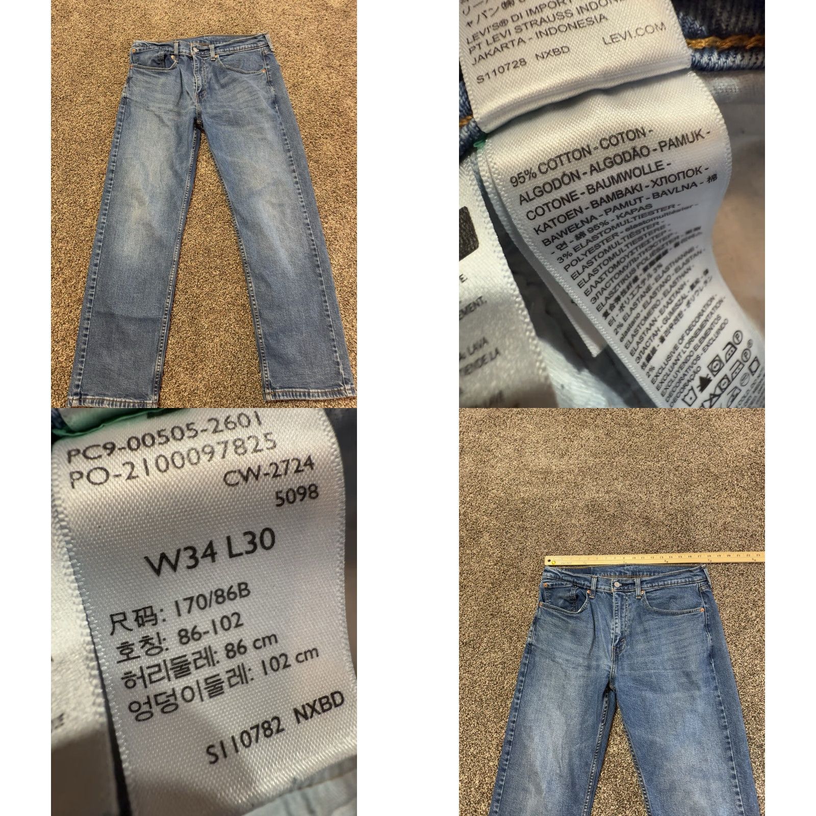 Levi's Levi's 505 Levi's 527 Jeans Size 34 Blue Denim 34X30 Lot Of 2 Straight Men Size US 34 / EU 50 - 9 Thumbnail