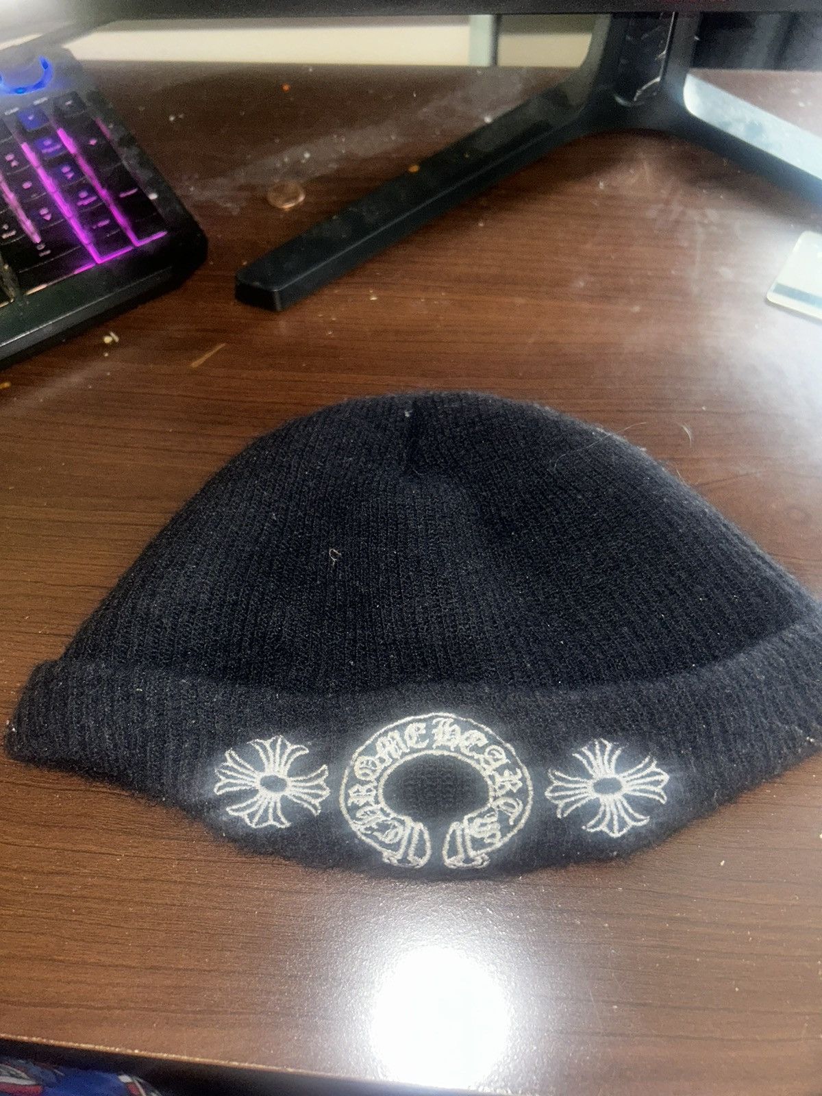 C hrome Hearts authentic horseshoe beanie