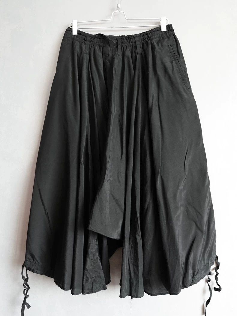 Yohji Yamamoto Yohji Yamamoto size 2 19SS blend glossy drawstring raven p Size US 28 / EU 44 - 5 Thumbnail