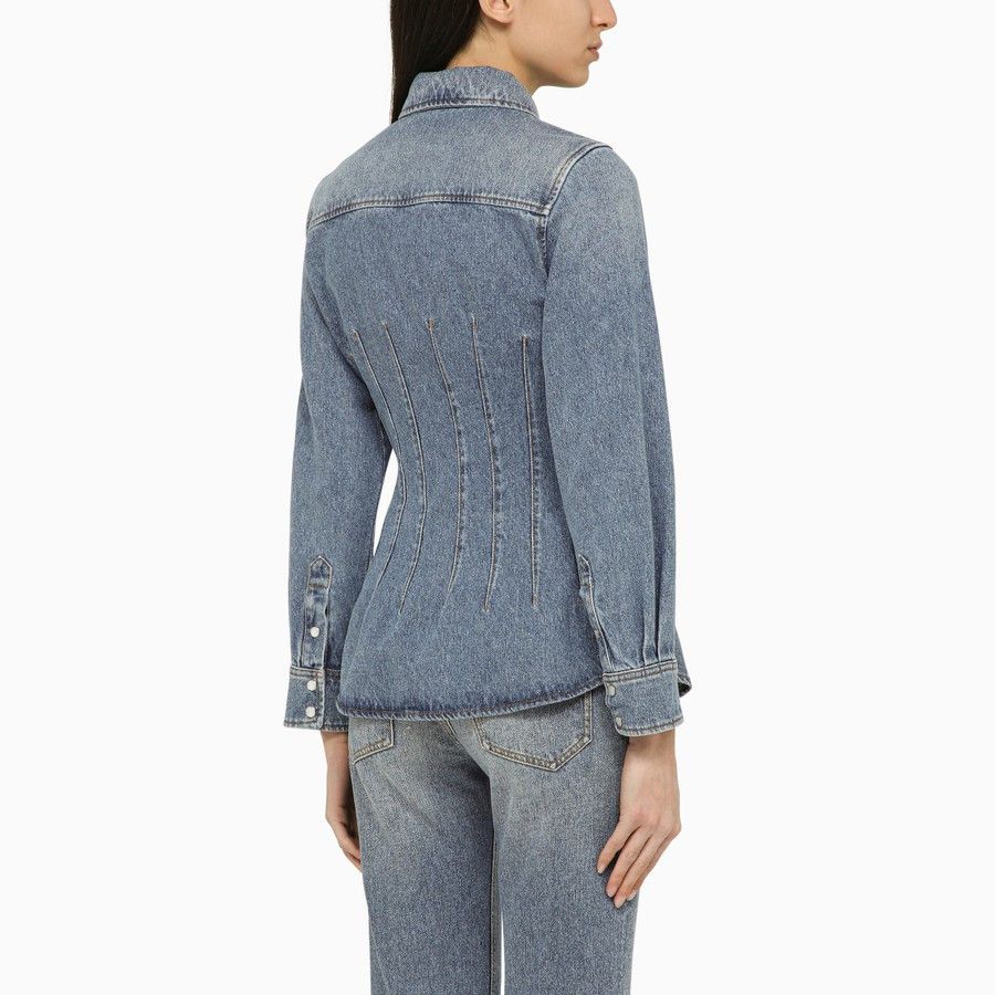 Chloe o1d2blof0824 Denim Shirts in Blue Size S / US 4 / IT 40 - 3 Thumbnail