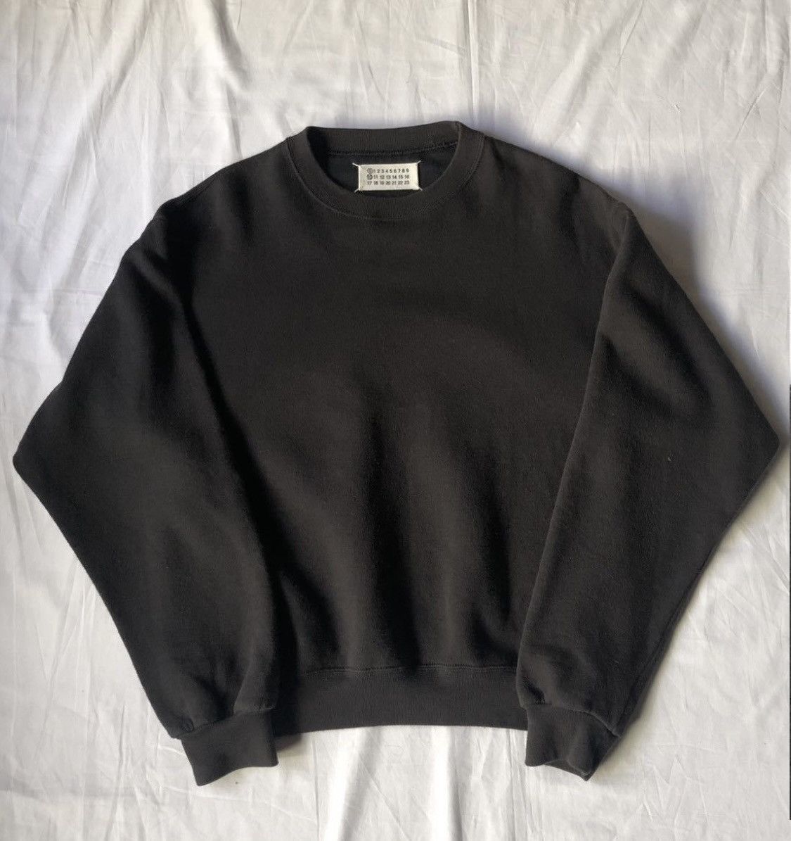 image of Maison Margiela Artisanal Reconstructed Sweatshirt in Black, Men's (Size Small)