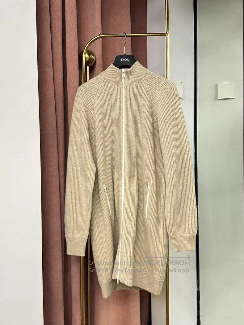 Brunello Cucinelli Brunello Cucinelli Zipper Collar Cashmere Cardigan Jacket Size S / US 4 / IT 40 - 1 Thumbnail