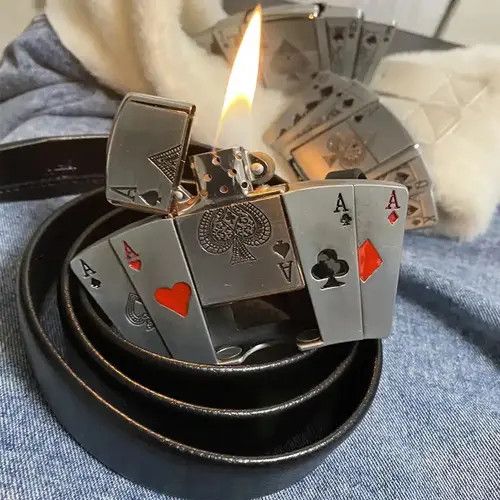 VIBE Trendy Cards kerosene lighter belt Size ONE SIZE - 4 Thumbnail