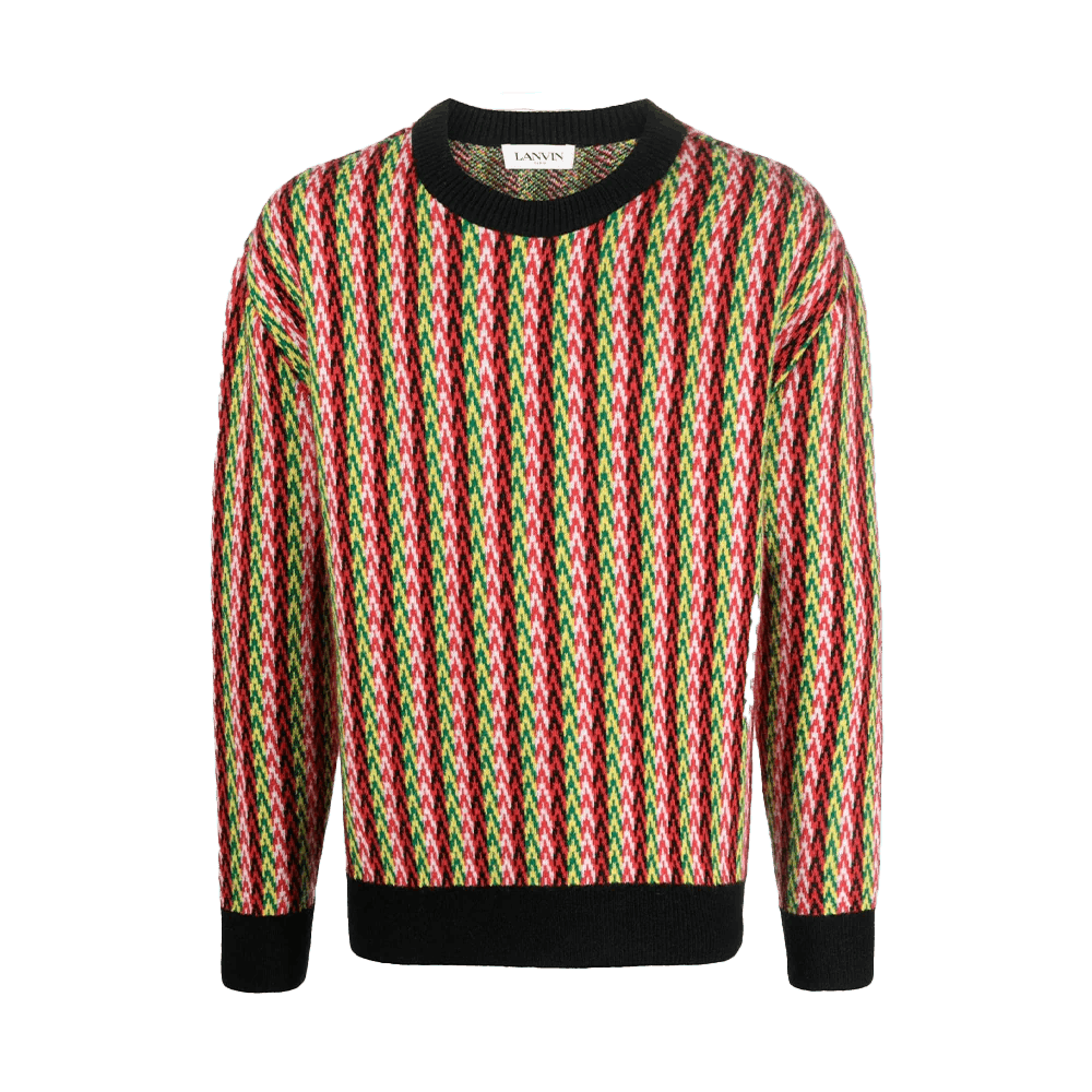 Lanvin o1y0225 Crewneck Sweater in Multicolor Size US XL / EU 56 / 4 - 1 Thumbnail