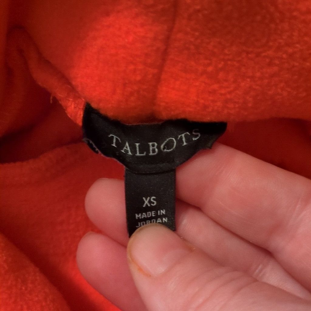 Talbots Talbots Orange Fleece Turtleneck Size XS Size XS / US 0-2 / IT 36-38 - 4 Thumbnail