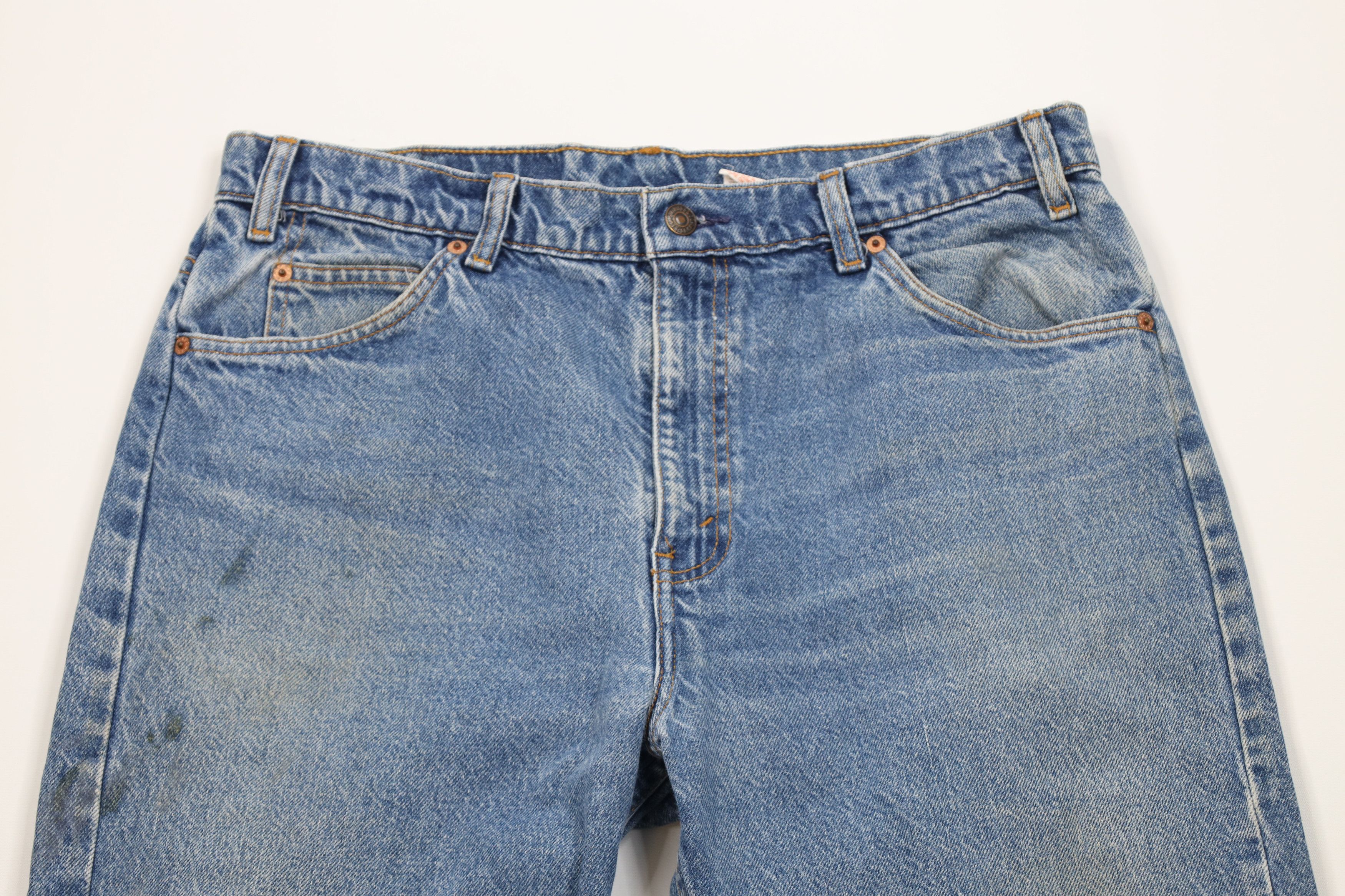 Levi's Vintage 90s Levis 505 Orange Tab Regular Fit Denim Jeans Size US 34 / EU 50 - 2 Thumbnail