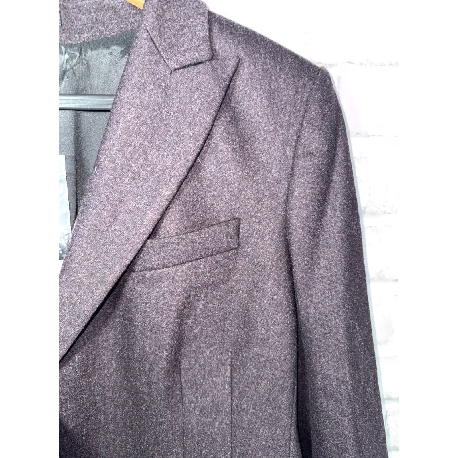 Theory Theory ANDORIE Coat Womens 12 Black Auburn Wool Angora Blend 2 Button NWT (45) Size XL / US 12-14 / IT 48-50 - 3 Thumbnail