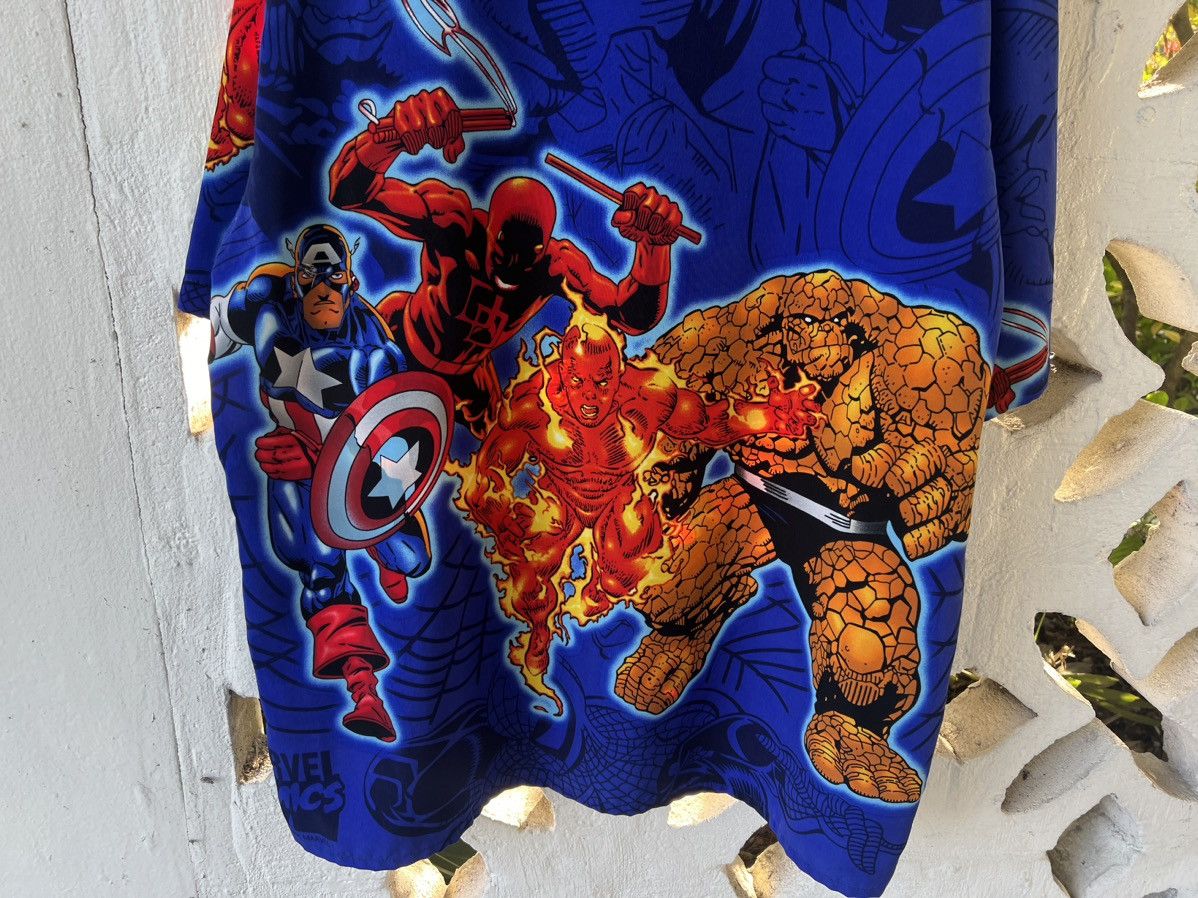 Marvel Comics × Vintage Vintage 2001 Marvel Comics Button Up Size US XXL / EU 58 / 5 - 4 Thumbnail