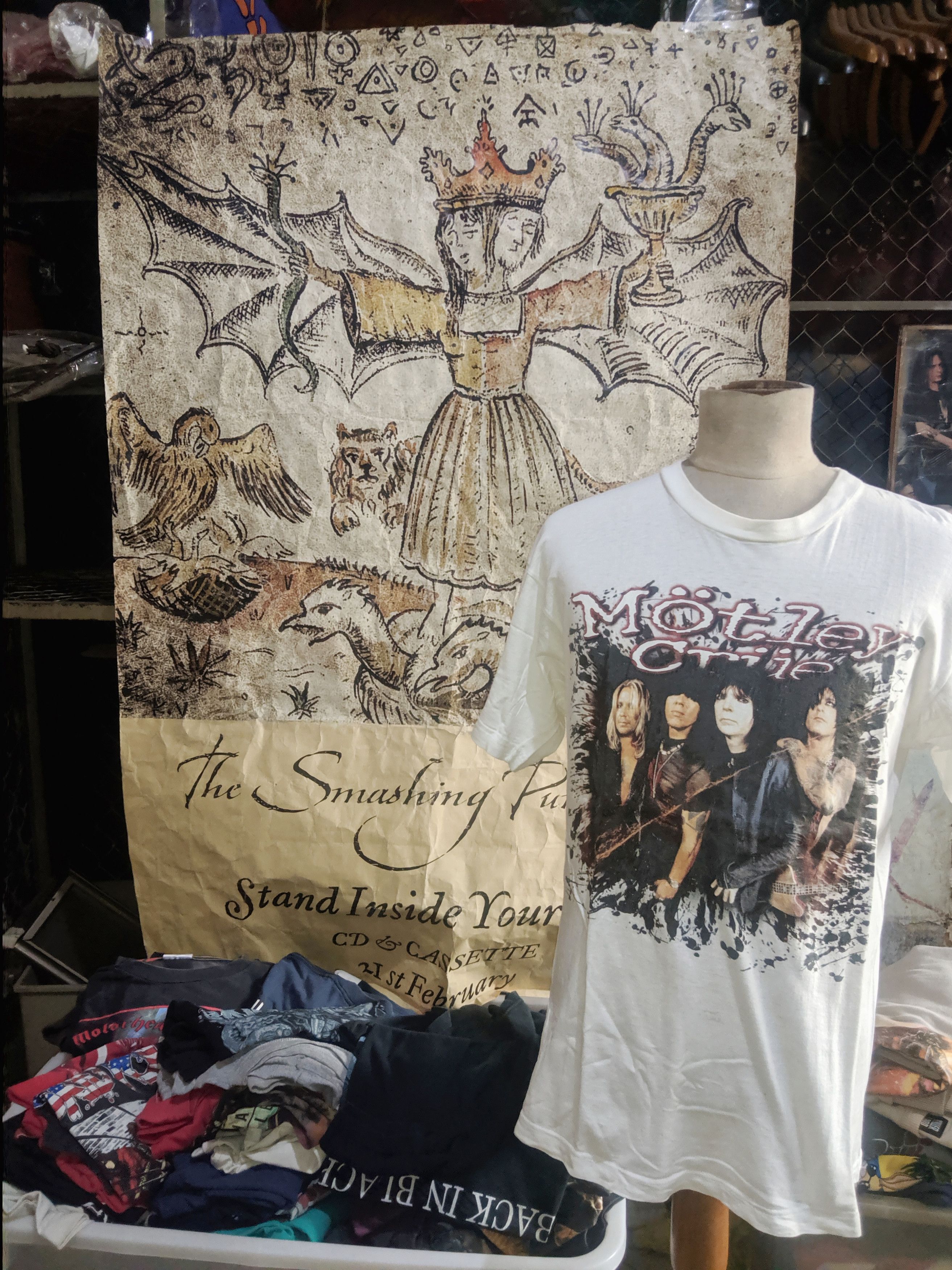Vintage Motley Crue Green Day Blink 182 Nirvana Guns N Roses Ozzy Size US L / EU 52-54 / 3 - 1 Thumbnail