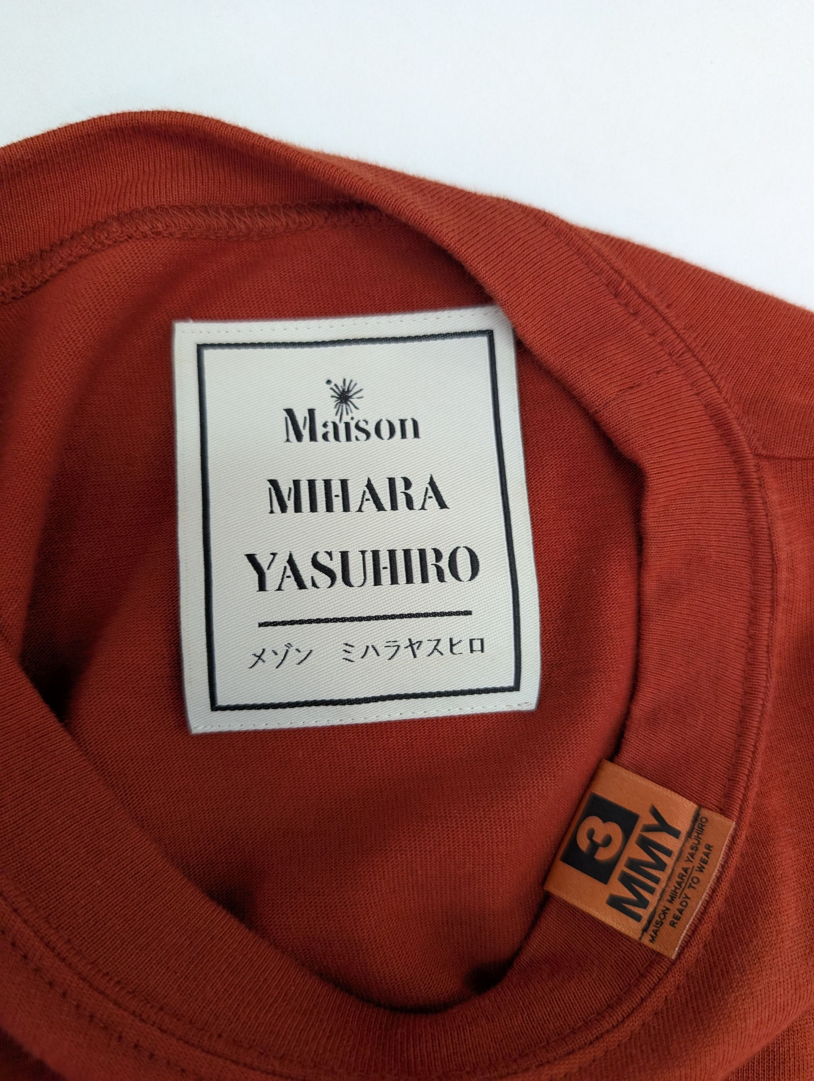Maison MIHARA YASUHIRO Maison Mihara Yasuhiro Reddish Brown T-shirt Dress Shirt Size S / US 4 / IT 40 - 6 Thumbnail