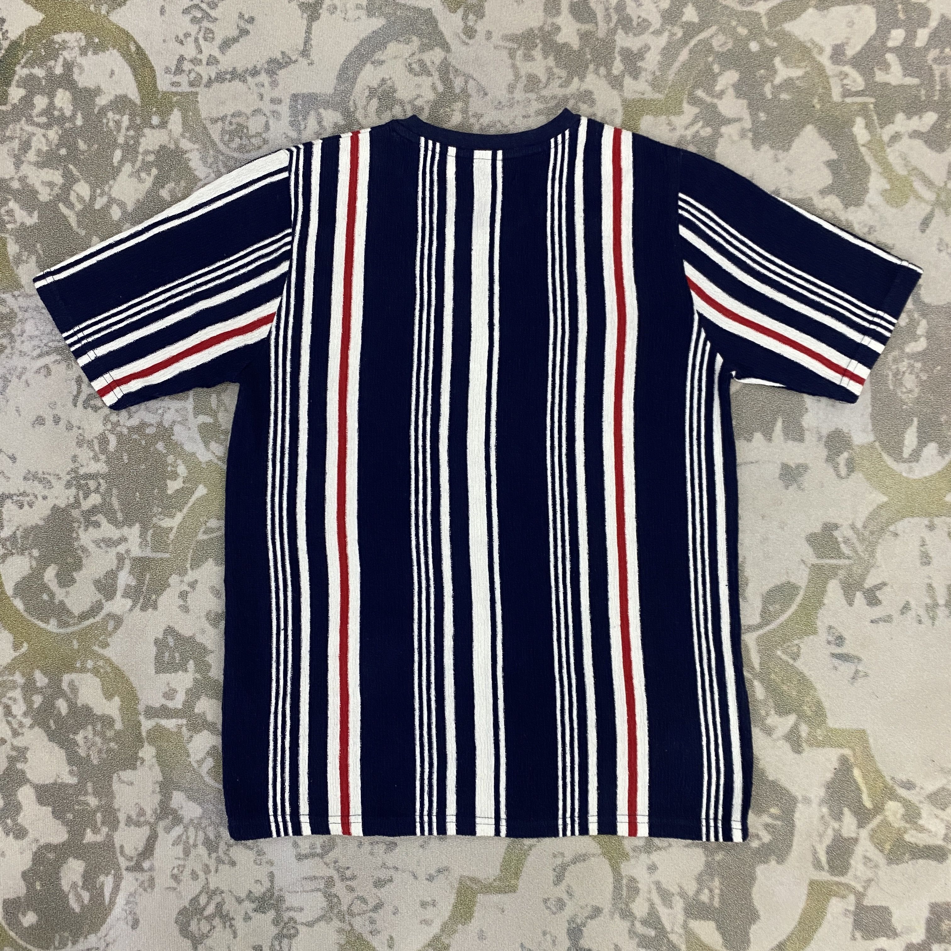 Japanese Brand Stripe T-shirt In Navy,Red & White Size US L / EU 52-54 / 3 - 2 Thumbnail