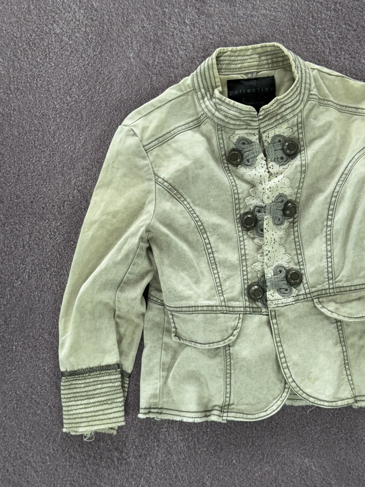 Japanese Brand Y2K Goth Aesthetic Button Up 90’s Jacket Size XS / US 0-2 / IT 36-38 - 4 Thumbnail