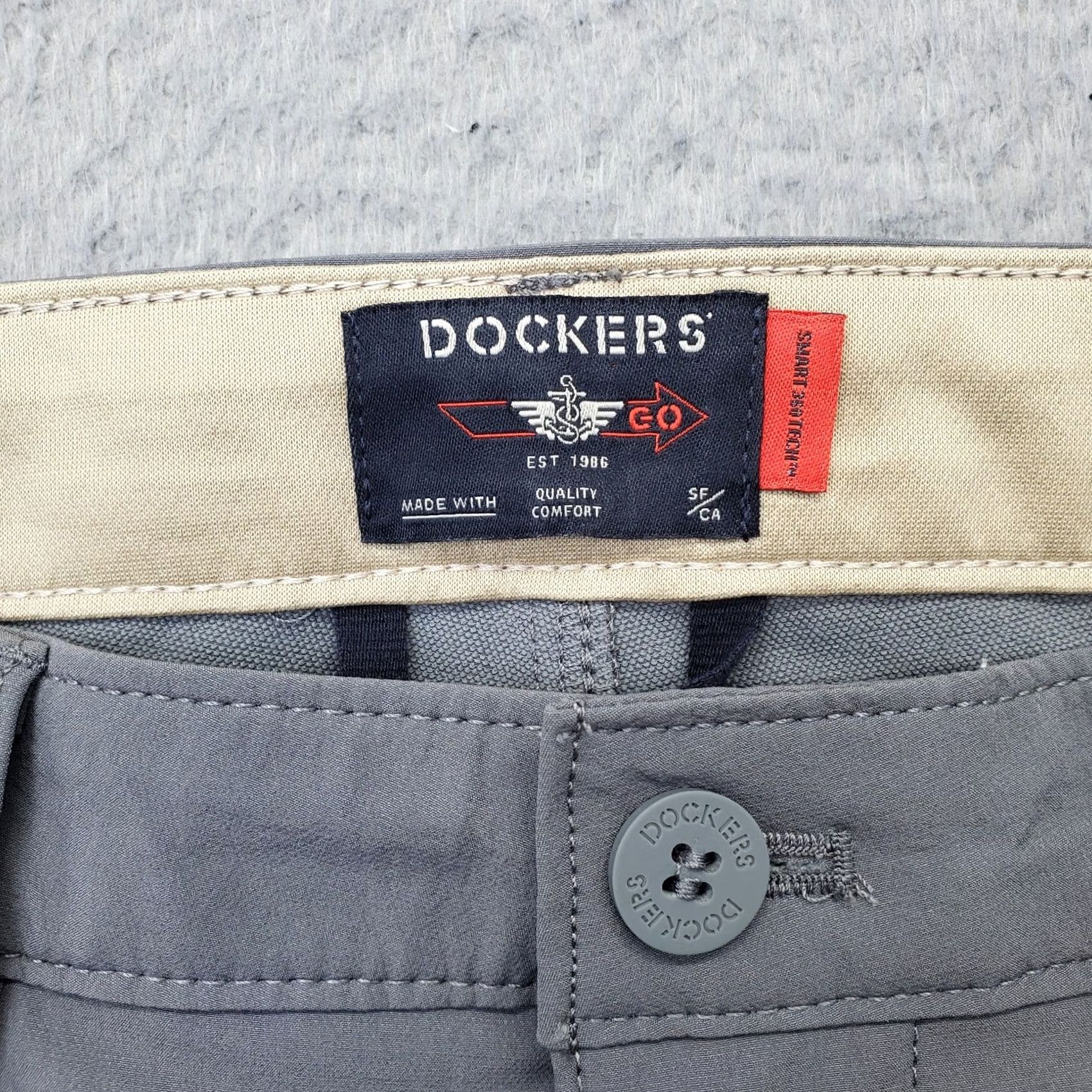 Dockers DOCKERS Mens Pants 34x32 Gray Straight Fit Performance Pockets Hiking Shirt Not Applicable Size US 34 / EU 50 - 7 Thumbnail