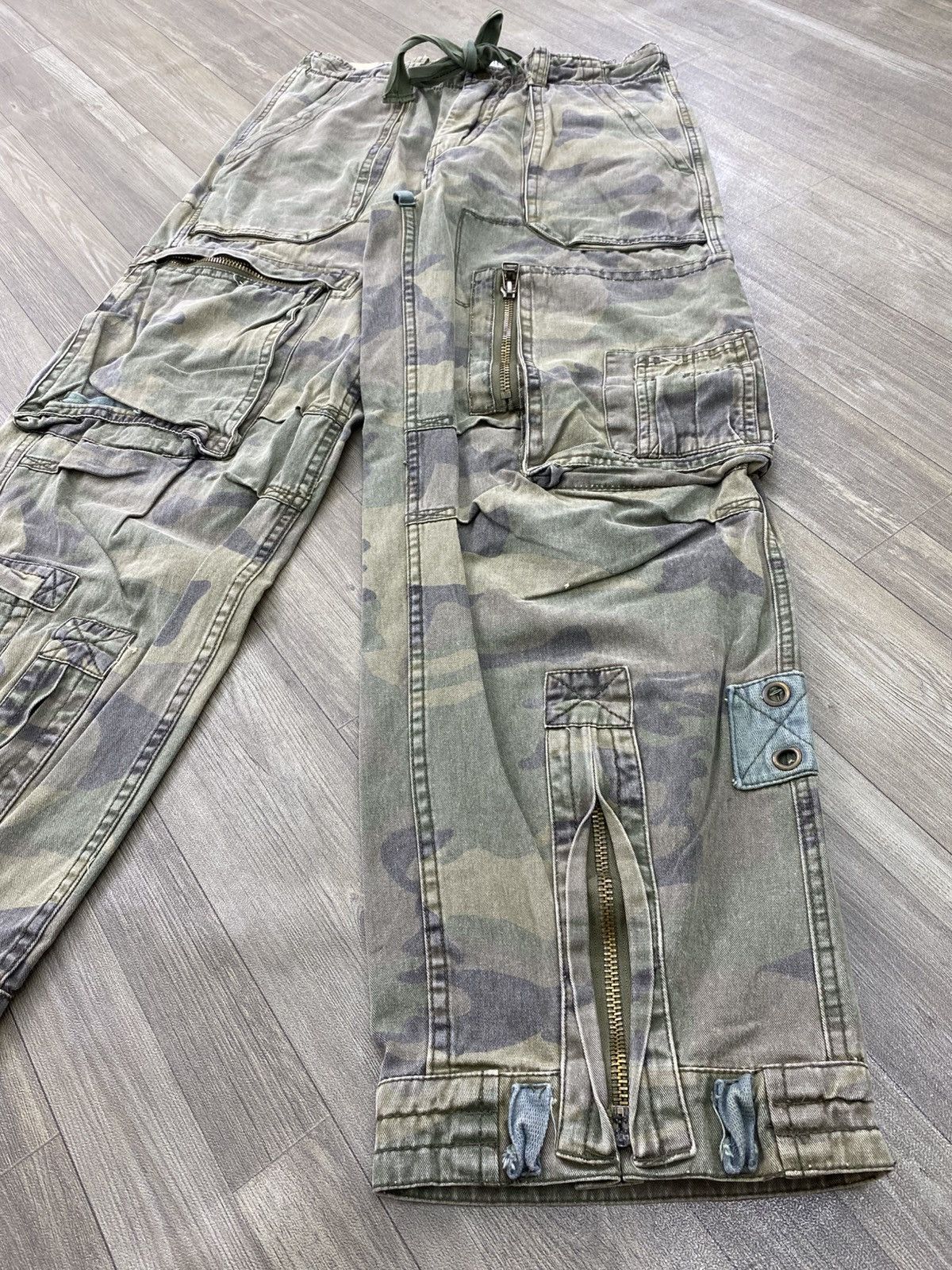 Abercrombie & Fitch Vintage Abercrombie & Fitch Bondage Camo Military Cargo Y2K Size US 34 / EU 50 - 6 Thumbnail