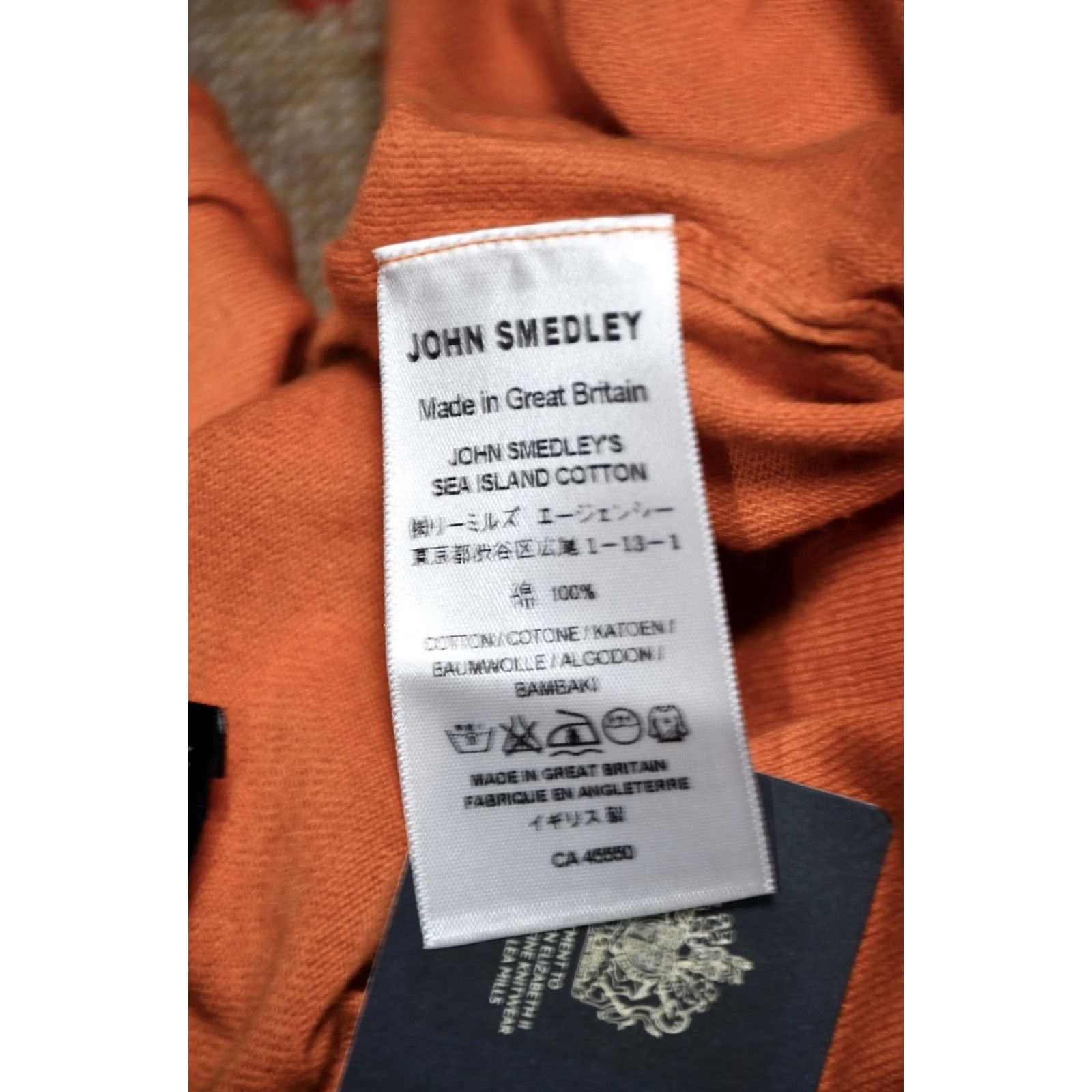 John Smedley John Smedley Nolan Pullover Shirt M Orange Cotton 100% Sea Island England Mens Casual Batwing? Size US M / EU 48-50 / 2 - 7 Thumbnail