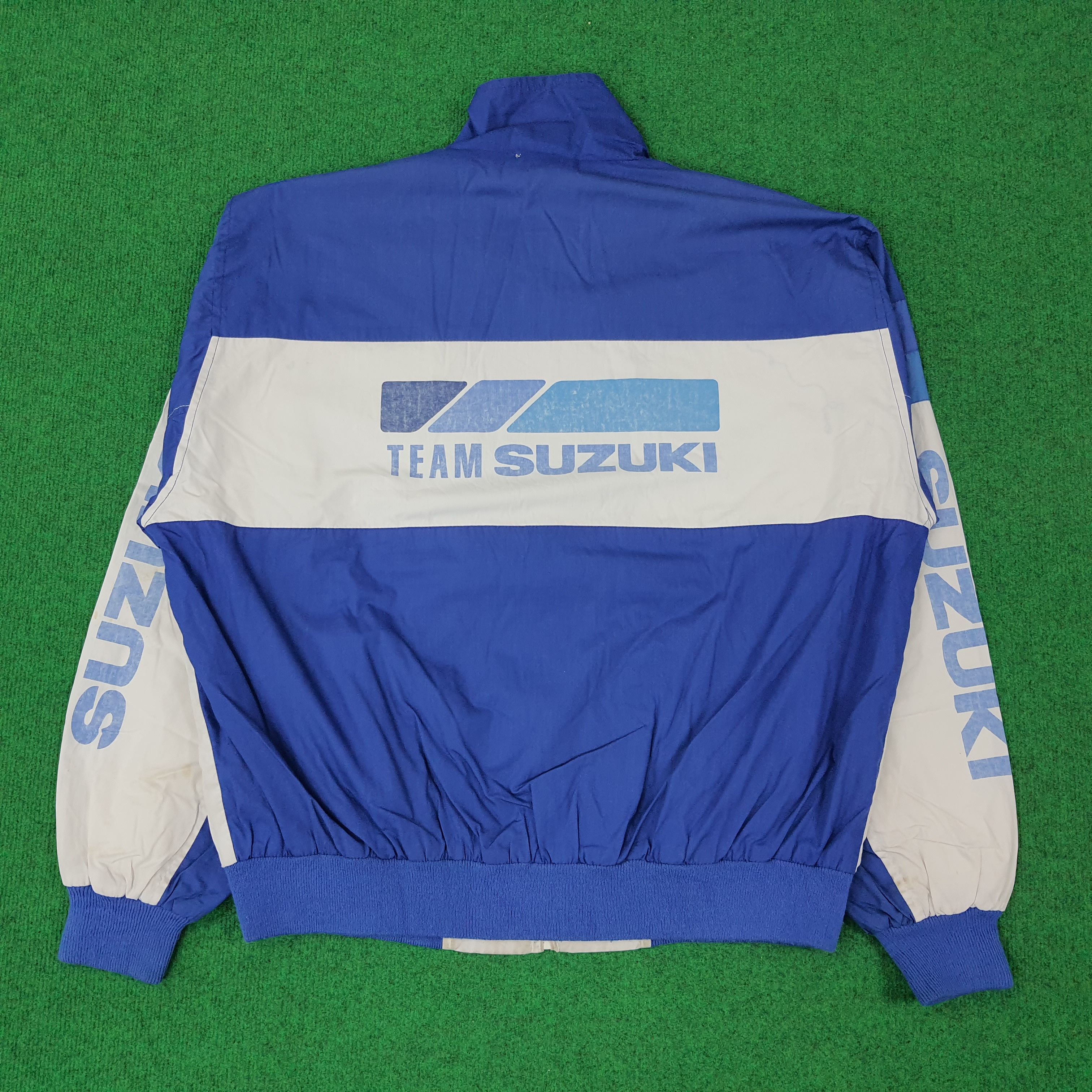 Japanese Brand × Vintage Vintage SUZUKI Japan Motorsports Jacket C230N13 Size US XL / EU 56 / 4 - 1 Thumbnail