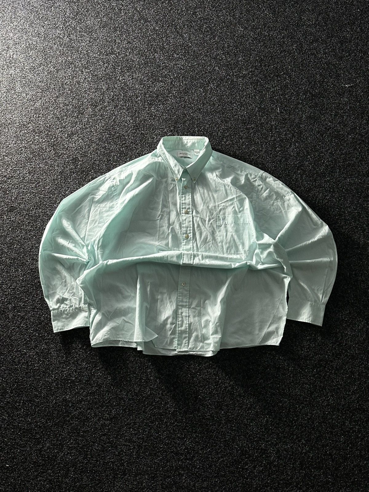 Yves Saint Laurent VNTG🚨Yves Saint Laurent MINT COTTON shirt YSL rare OLD MONEY Size US XL / EU 56 / 4 - 1 Thumbnail