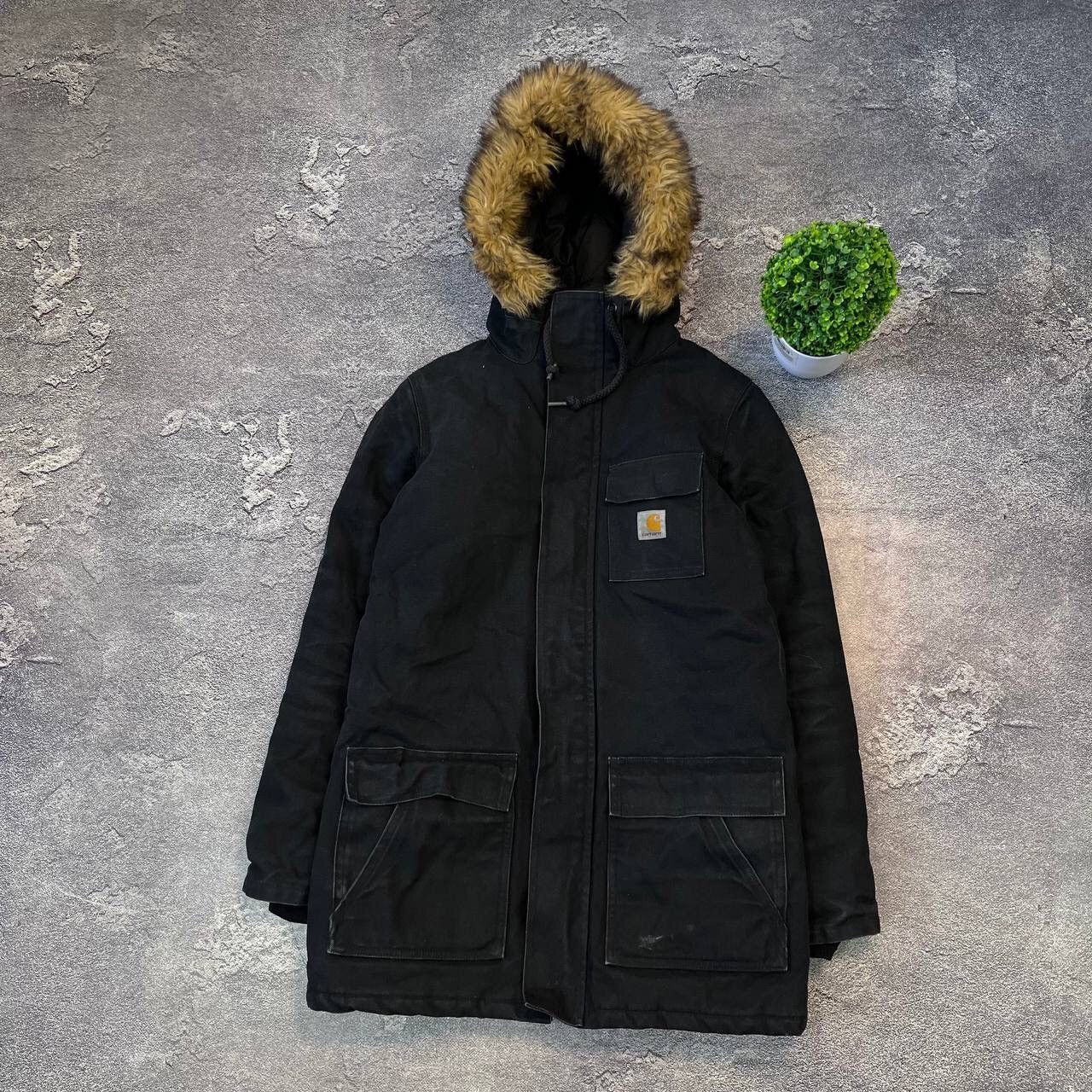 Carhartt Vintage Carhartt Siberian Parka 3M Thinsulate Black Faded Size US XS / EU 42 / 0 - 24 Thumbnail