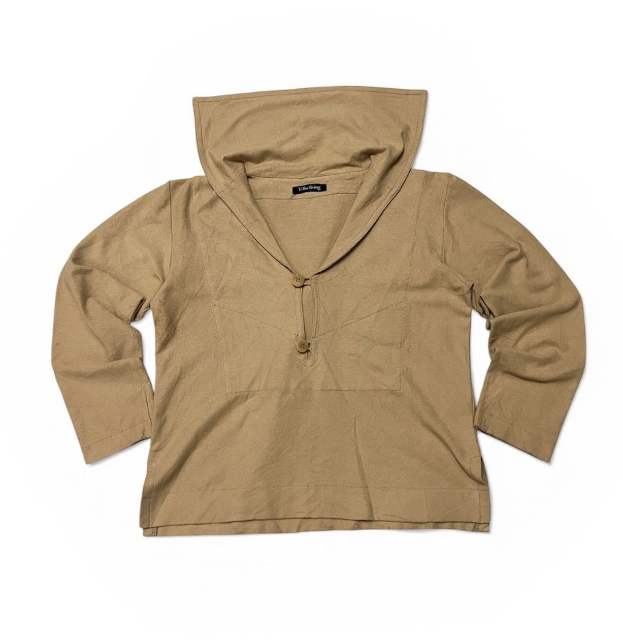 Yohji Yamamoto 549. Y’s for Living by Yohji Yamamoto Minimal Hood Top Size ONE SIZE - 1 Thumbnail