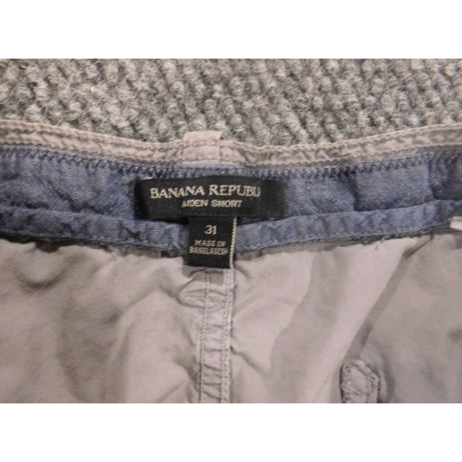 Banana Republic Banana Republic Womens Shorts 31 Gray aiden chino straight Casual Flat Front Zip Core Classic Comfort Summer Women's 31 Gray Size 24" / US 00 / IT 34 - 6 Thumbnail