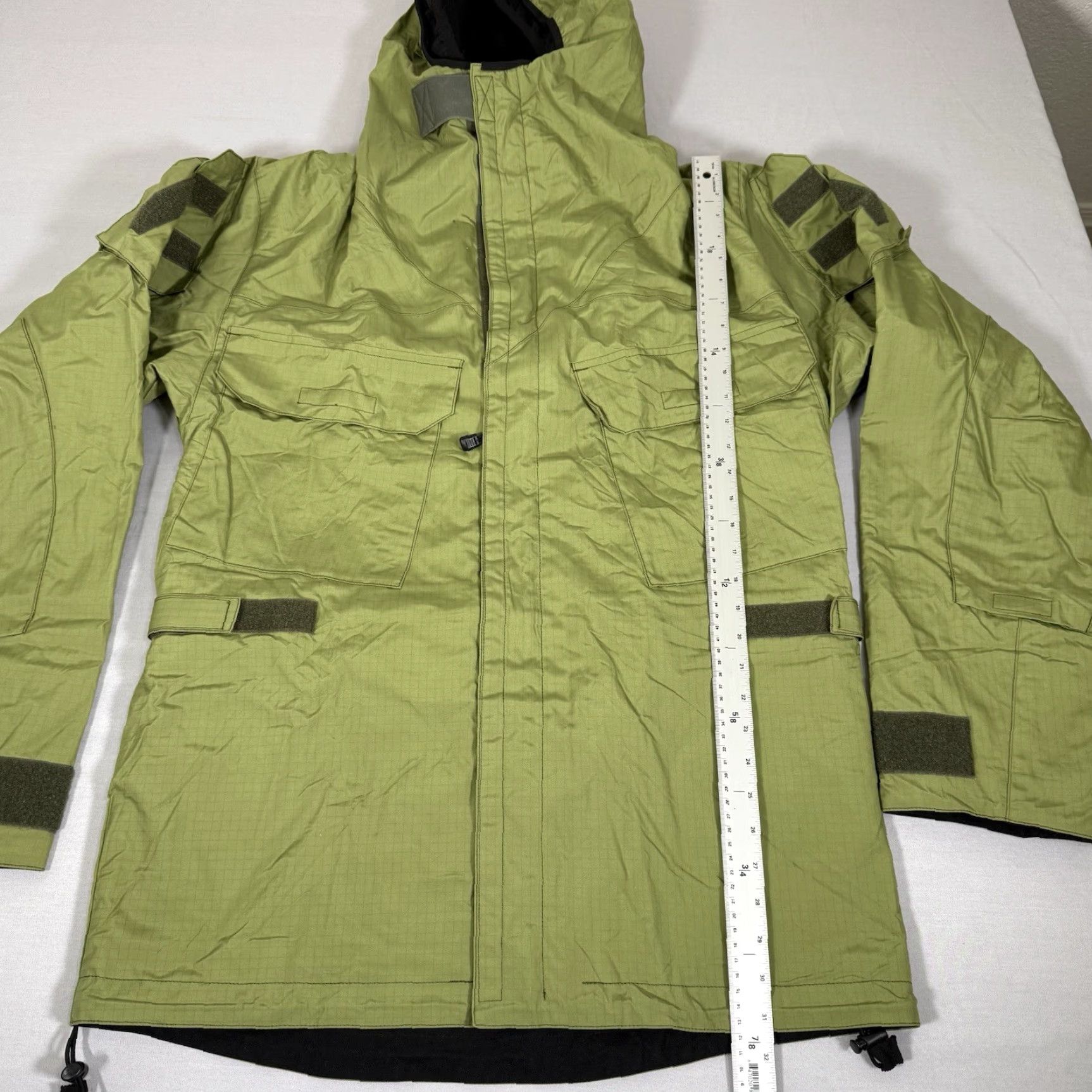 Vintage OPEC Military Jacket Men's Medium Green Nylon Zip Up Workwear Regular Fit Size US 31 - 7 Thumbnail