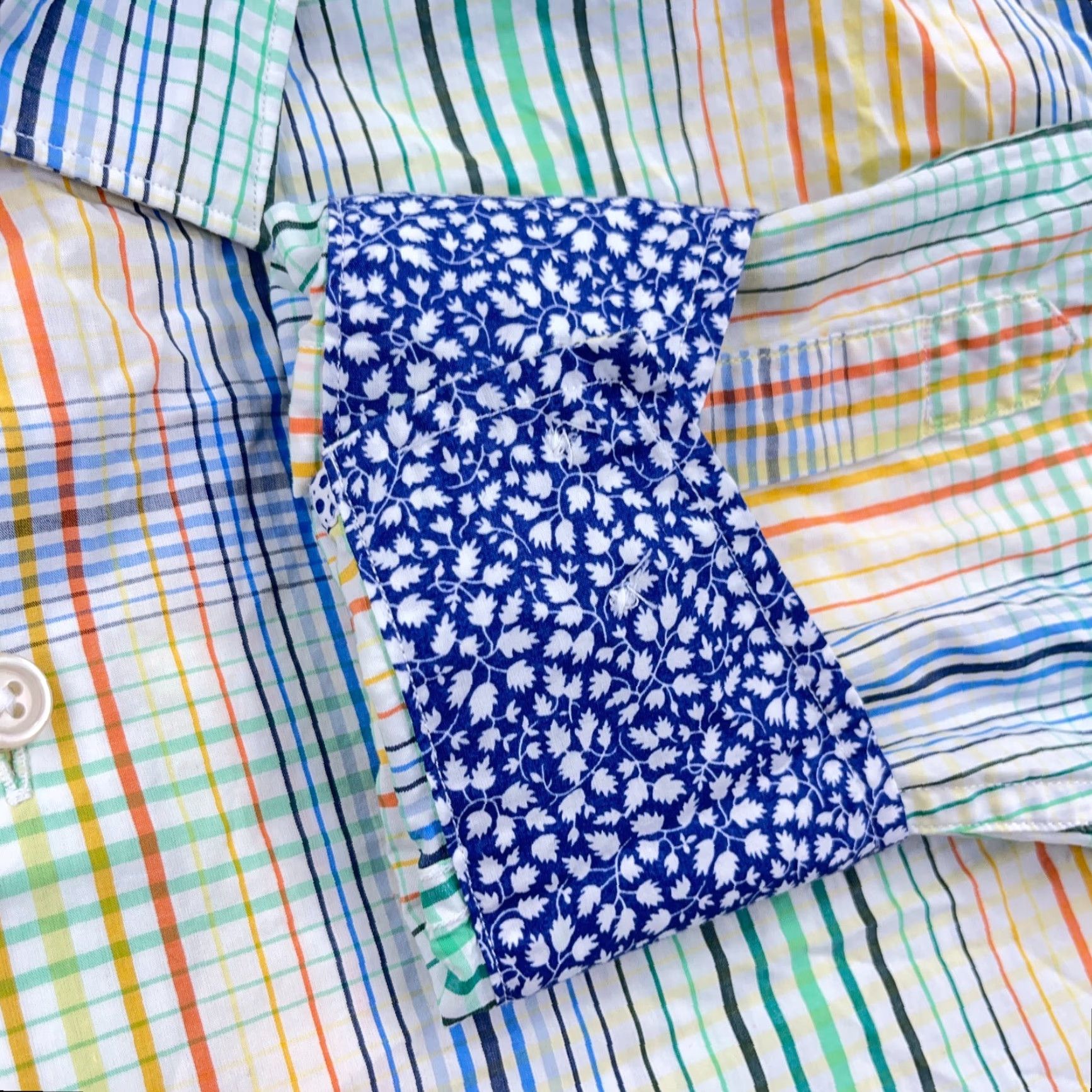 Tommy Bahama Tommy Bahama Shirt Men XL Multicolor Plaid Button-Up Dress Poplin Pima Casua l Size 46R - 6 Thumbnail