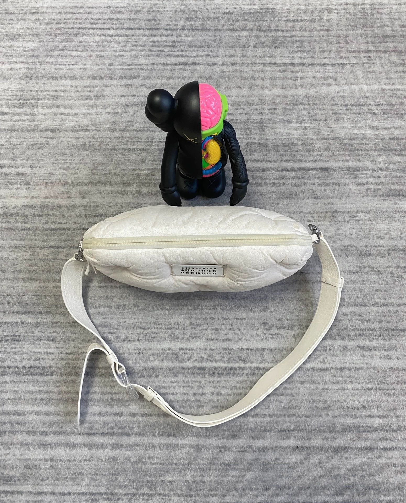 Maison Margiela Maison Margiela Glam Slam Bag White Cloud Lambskin Size ONE SIZE - 3 Thumbnail