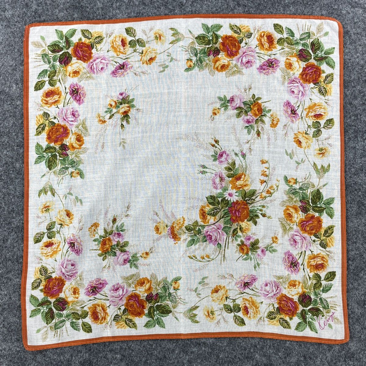 Kenzo × Vintage Kenzo Handkerchief / Bandana / Neckerchief B038 Size ONE SIZE - 4 Thumbnail