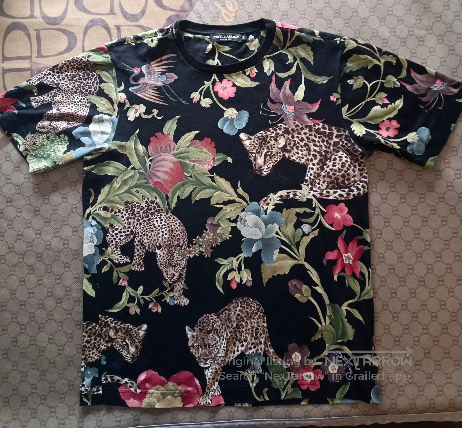 Dolce & Gabbana Dolce & Gabbana Leopard Floral T. Size US S / EU 44-46 / 1 - 1 Thumbnail