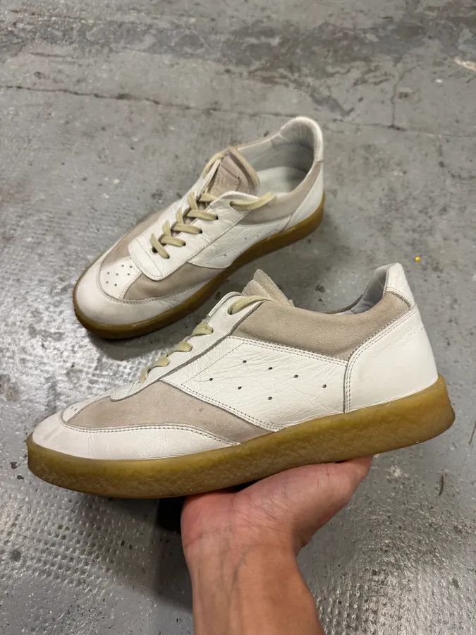 Maison Margiela Maison Margiela White Low Leather Shoes Size US 8 / EU 41 - 2 Thumbnail