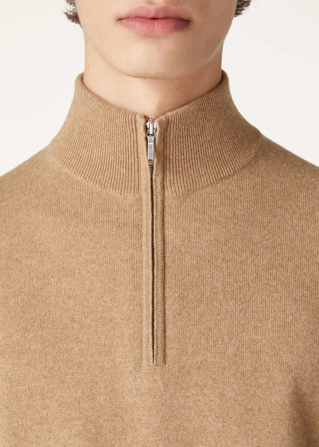 Loro Piana o1w1db10725 FAN1203 Classic Half-Zip Sweater in Brown Size US S / EU 44-46 / 1 - 2 Thumbnail