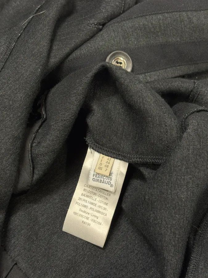 Marithe + Francois Girbaud 2000s Marithé + François Girbaud Black Asymmetrical Buttoned Officer Sweater Size M / US 6-8 / IT 42-44 - 8 Thumbnail