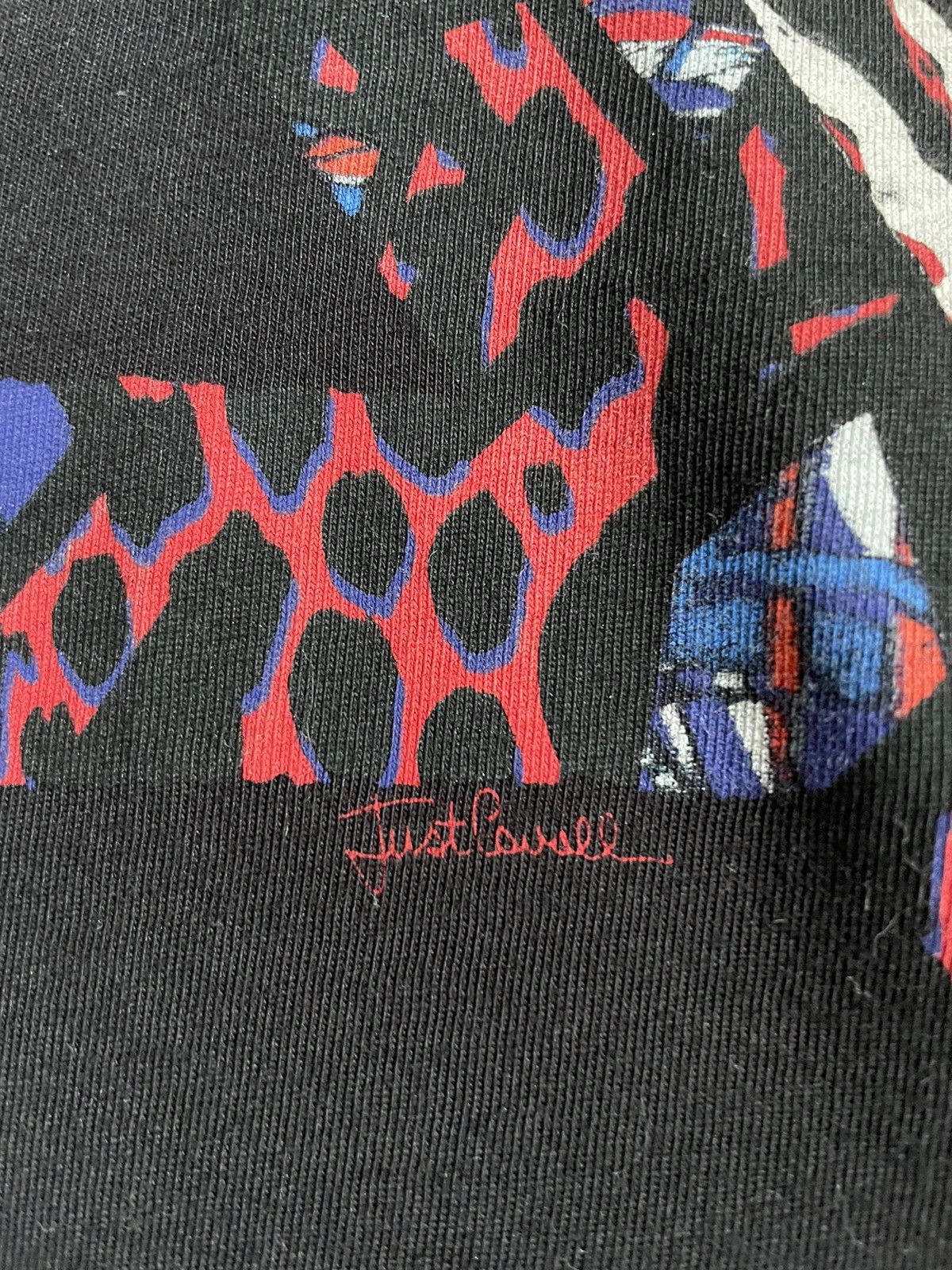 Just Cavalli Just Cavalli T-Shirt Black Star Print Size US XL / EU 56 / 4 - 6 Thumbnail
