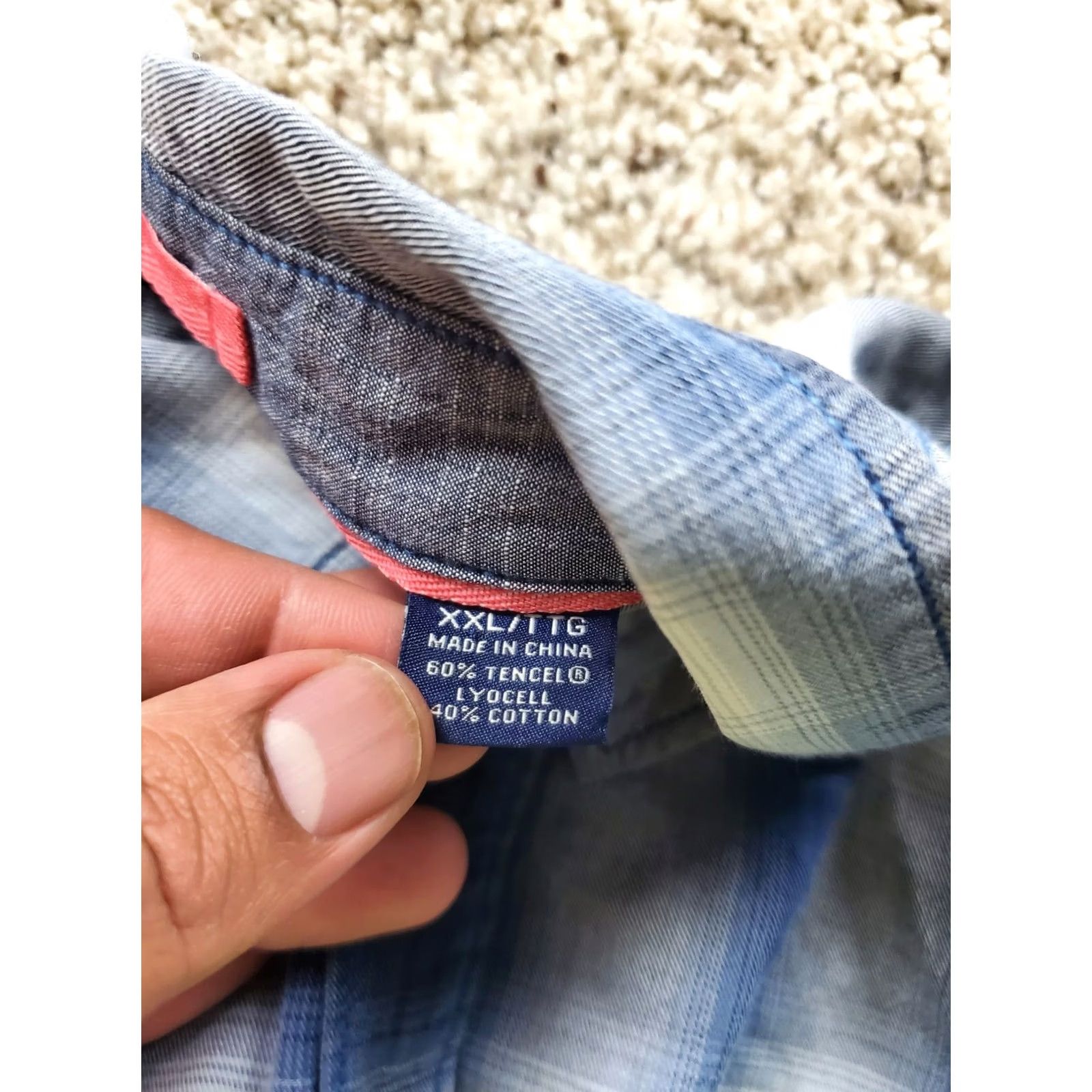 Tommy Bahama Tommy Bahama Shirt Mens 2XL Blue White Plaid Short Sleeve Button-Up Casual Shirt Size US XXL / EU 58 / 5 - 5 Thumbnail