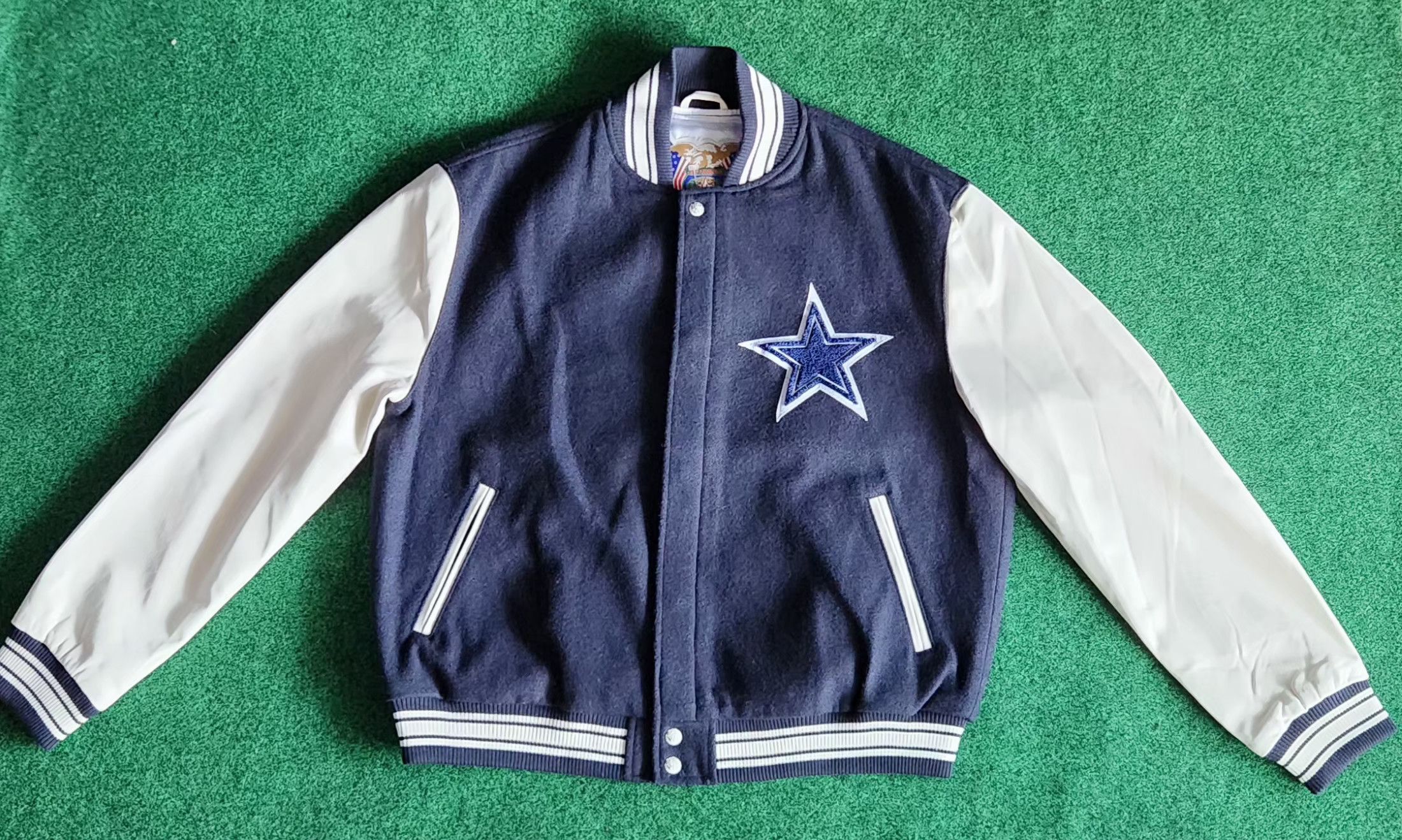 Jeff Hamilton × Vintage Dallas Cowboys Jeff Hamilton Wool & Leather Varsity Jacket Size US S / EU 44-46 / 1 - 3 Thumbnail