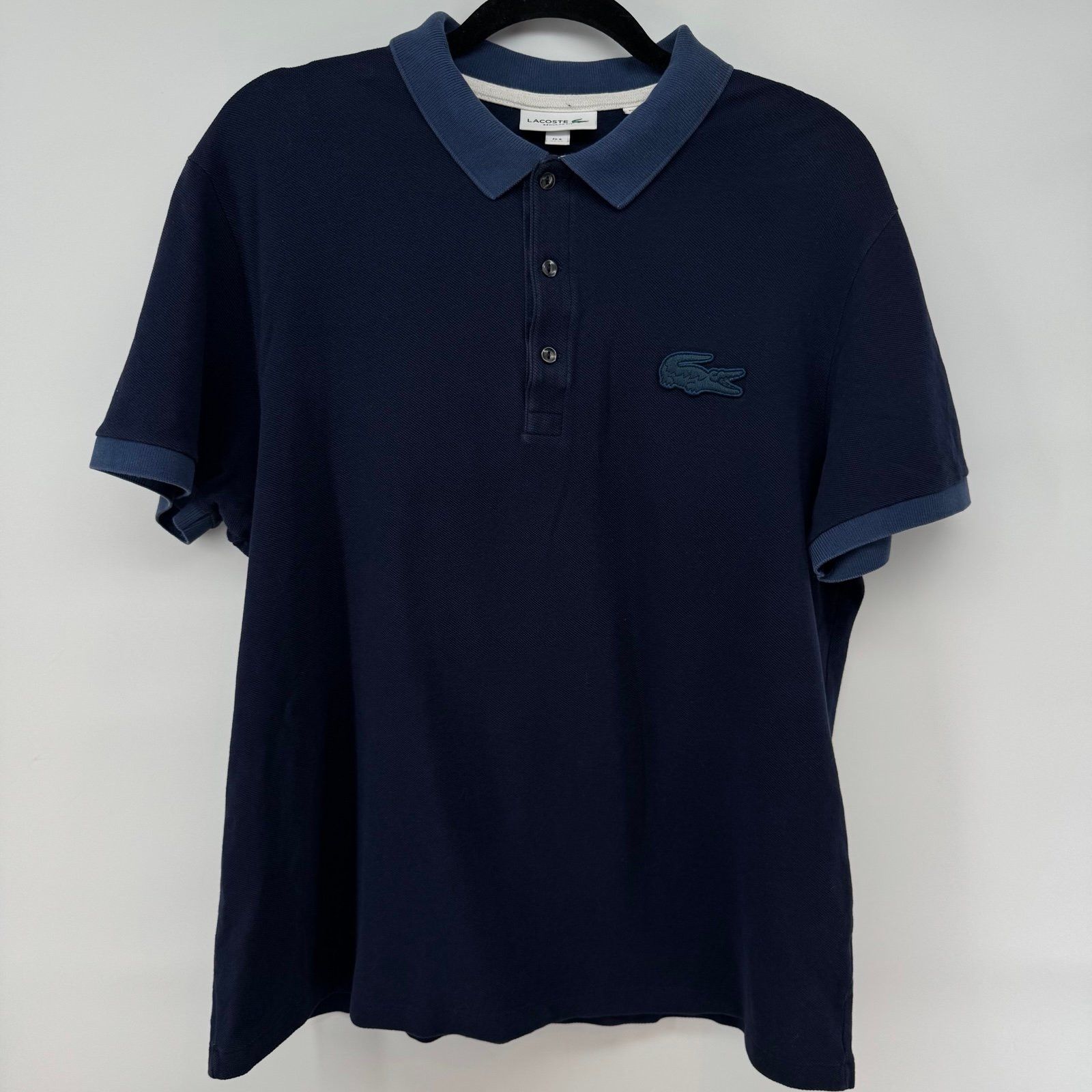 Lacoste Lacoste Polo Shirt Men XL Adult Blue Navy Casual Regular Fi Size US XL / EU 56 / 4 - 1 Thumbnail