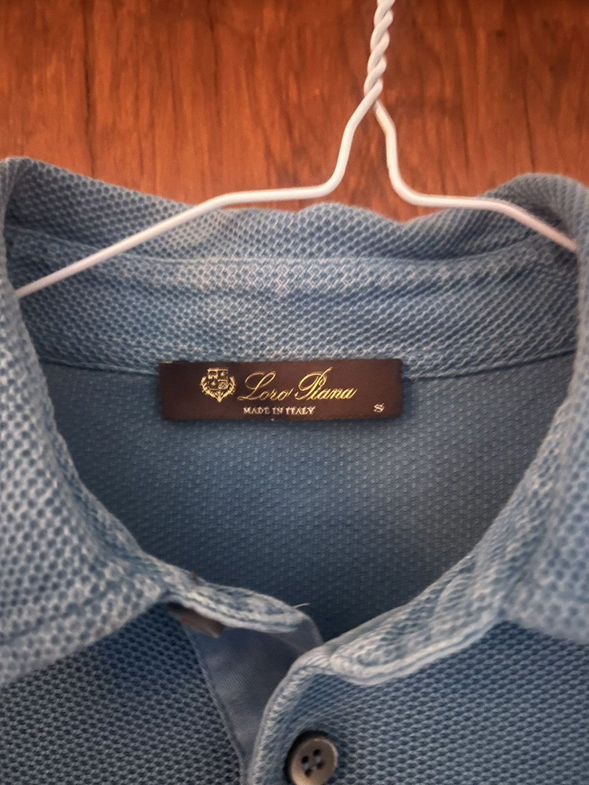 Loro Piana Loro Piana turquoise cotton pique long sleeve polo size s Size US S / EU 44-46 / 1 - 2 Thumbnail