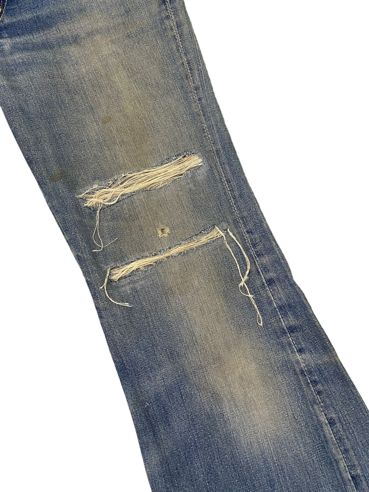 Japanese Brand Flare Jeans Vtg 80s Big John Japan Distress Bell Bottom 7🟦5 Size US 30 / EU 46 - 7 Thumbnail