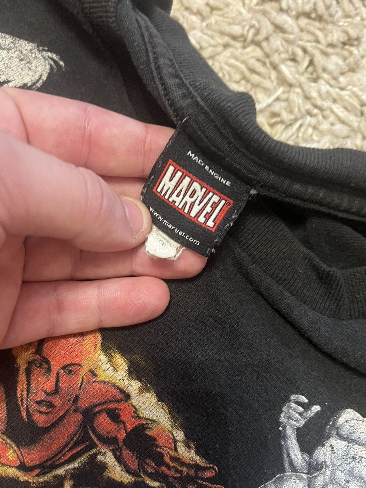 Marvel Comics Vintage Marvel Mad Engine t-shirt M size rare y2k movie Size US M / EU 48-50 / 2 - 4 Thumbnail