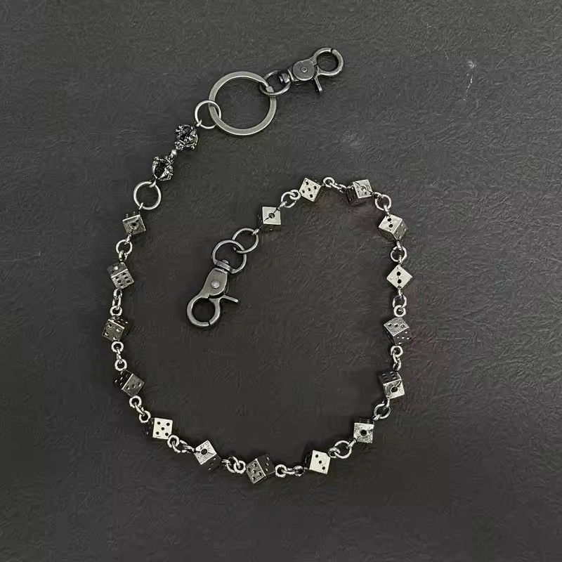 Vintage Retro Dice Waist Pant Chain Accessories Size ONE SIZE - 2 Thumbnail