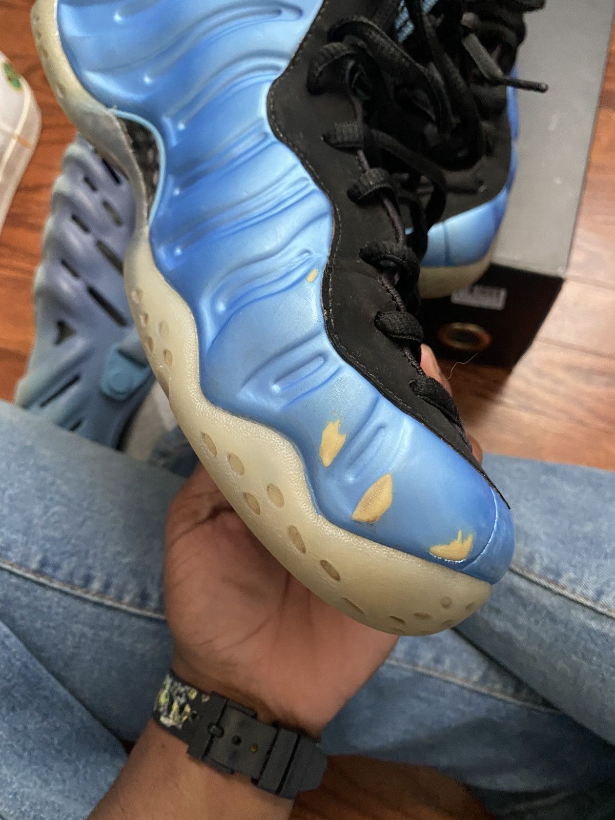 Nike Nike Air Foamposite One University Blue Size US 9 / EU 42 - 8 Thumbnail