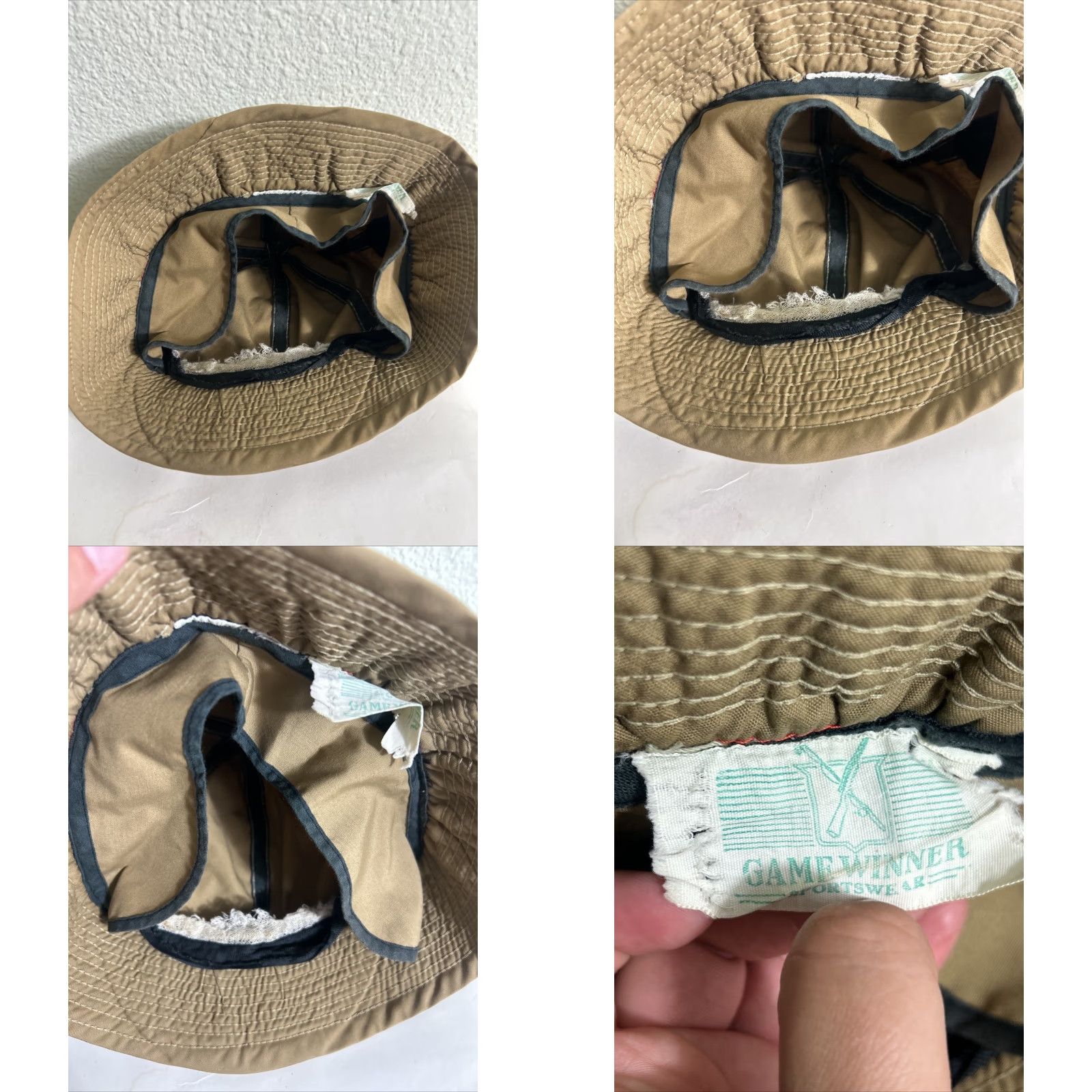 Vintage VINTAGE HaT Game Winner sportswear Bucket Fishing Hat Duck Brown Size Small Mens Size ONE SIZE - 8 Thumbnail