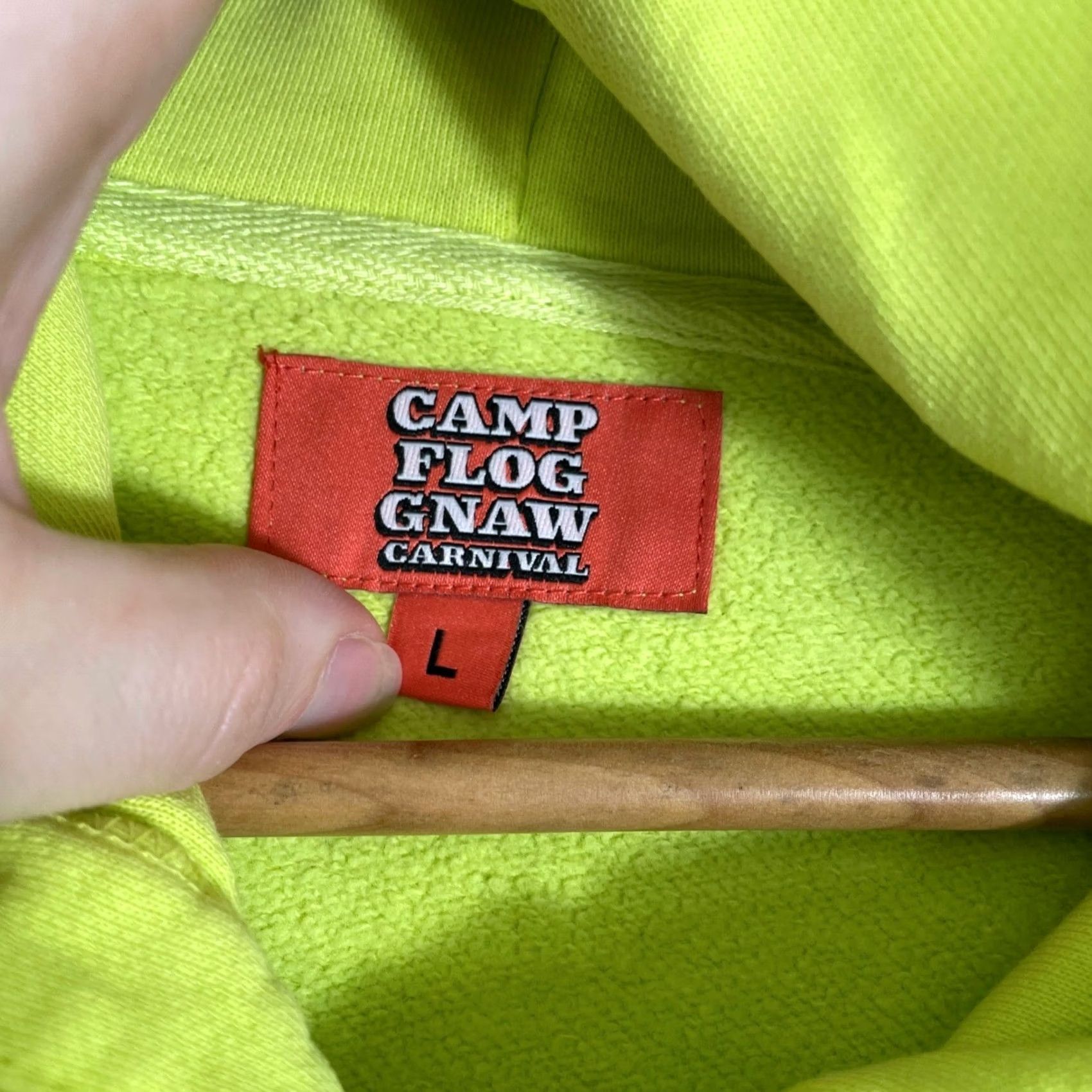 Golf Wang Camp Flog Gnaw 2023 Lineup Hoodie Mens Large Neon Yellow Golf Wang Graphic Logo Size US L / EU 52-54 / 3 - 4 Thumbnail