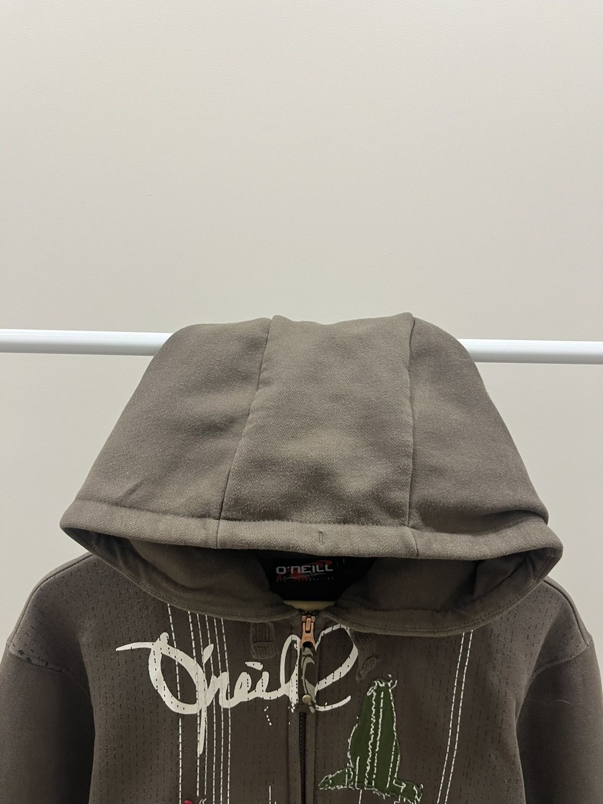O'Neill Oniel surfwear y2kmocha brown zip up hoodie faded hype Size US L / EU 52-54 / 3 - 3 Thumbnail