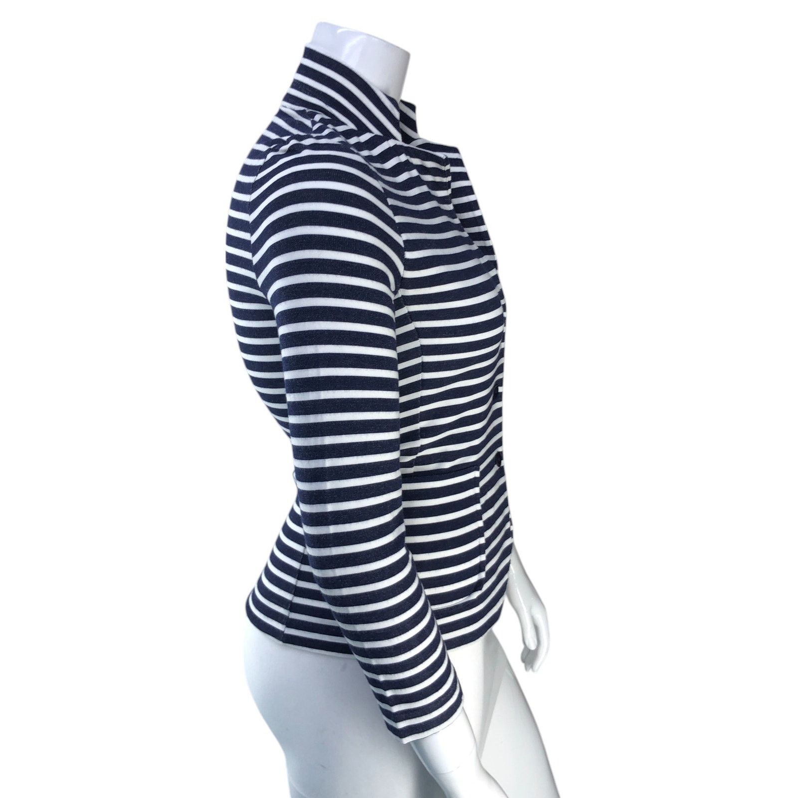 MAJESTIC FILATURES Majestic Filatures Size 2 US M Blazer Soft Touch Striped Size M / US 6-8 / IT 42-44 - 9 Thumbnail