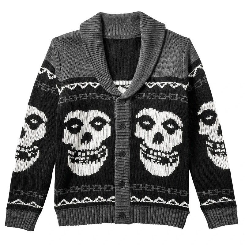 Skeletons In Love Knitted Sweater Pullover
