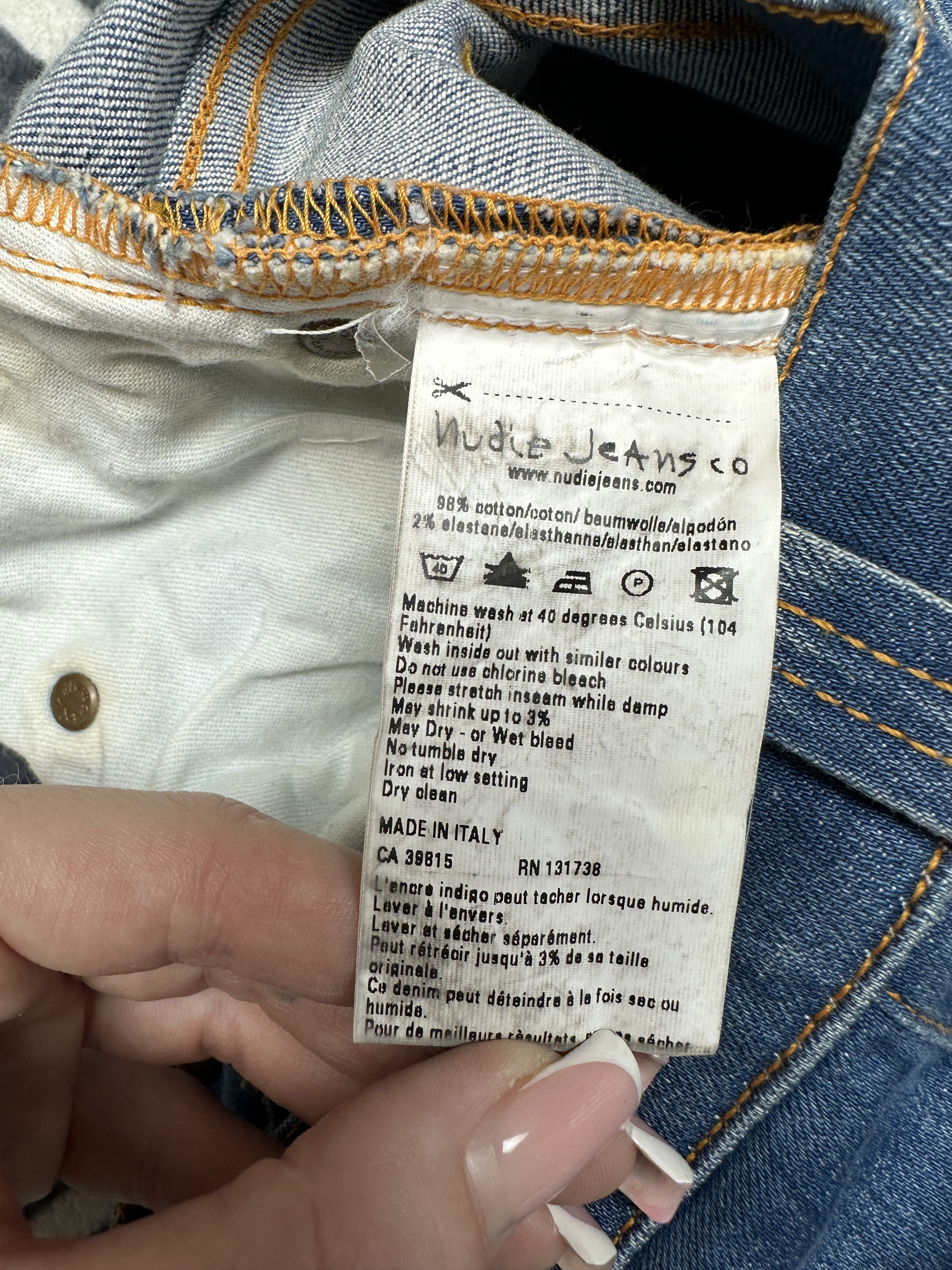 Nudie Jeans Nudie Jeans Thin Finn Denim Pants Size US 28 / EU 44 - 10 Thumbnail