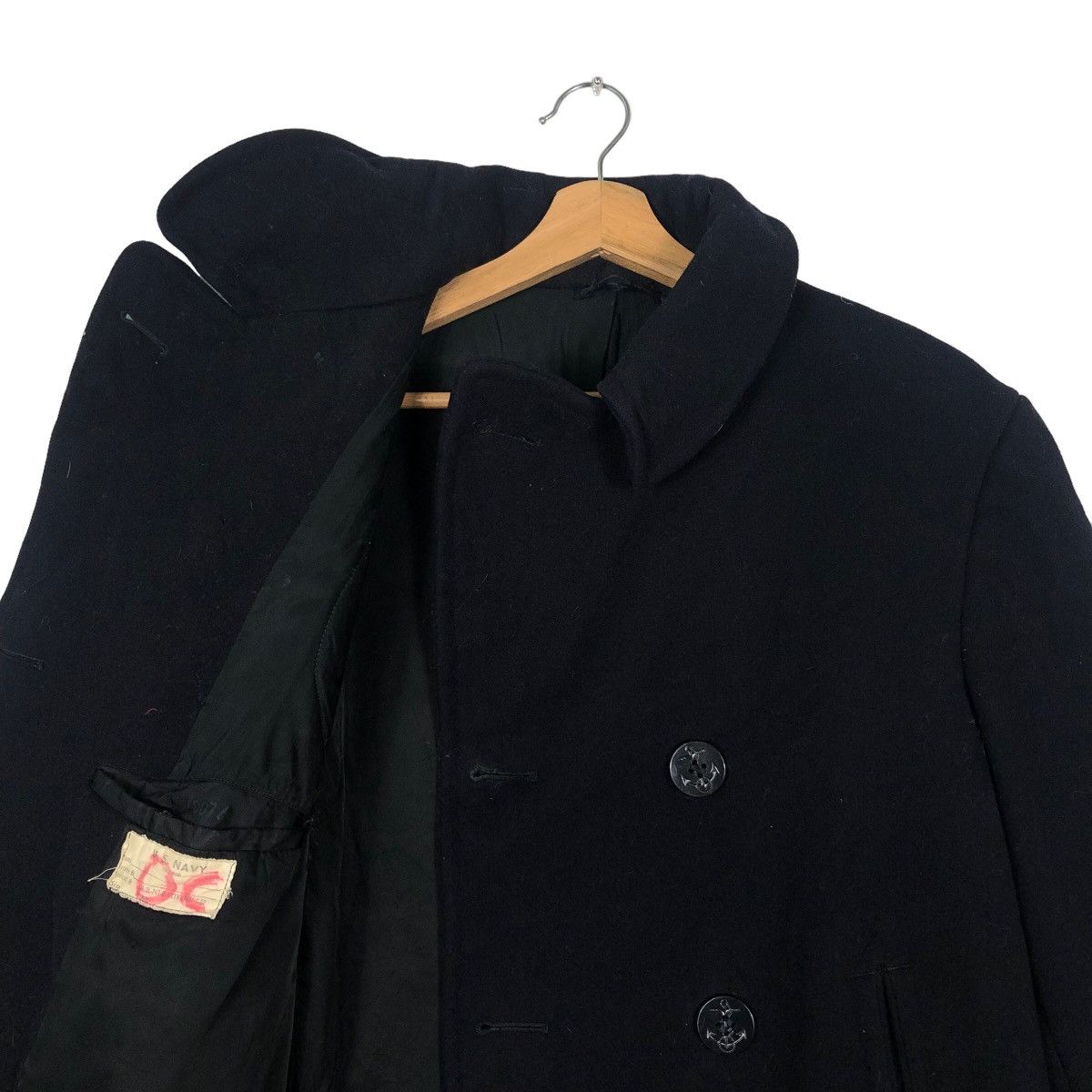 Vintage 🔥40’s True Vintage U.S Navy Wool Double Breast Jacket WWII Size US M / EU 48-50 / 2 - 9 Thumbnail