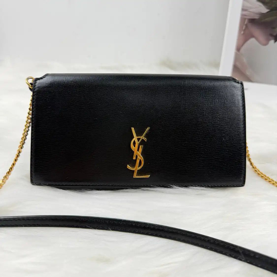 Saint Laurent Paris Saint Laurent Paris YSL MONOGRAM black cowhide leather crossbody bag Size ONE SIZE - 1 Thumbnail